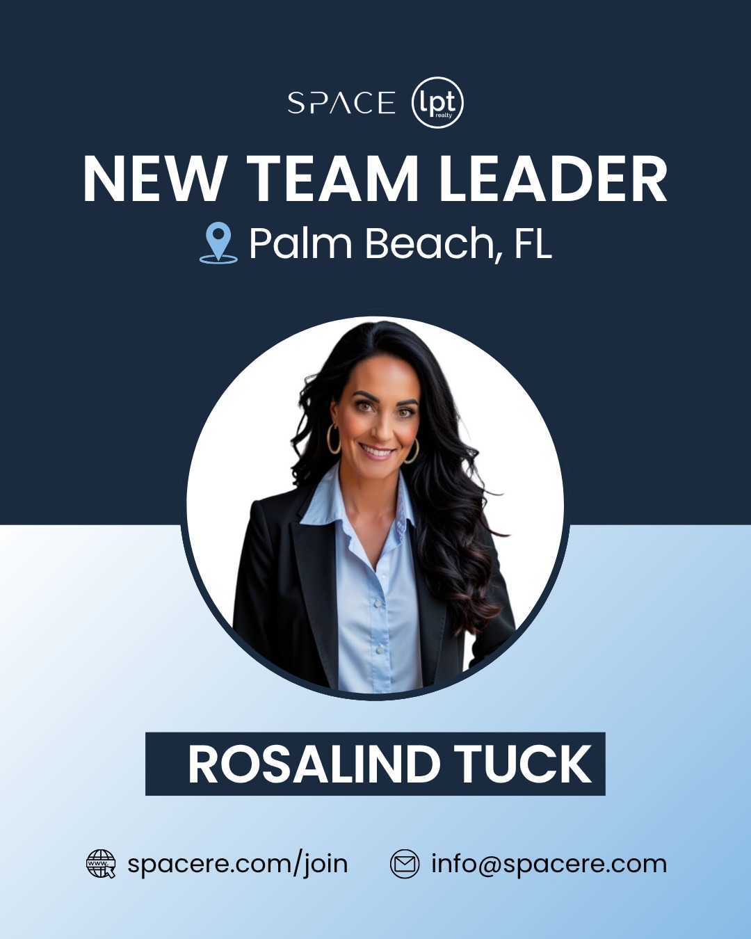 Meet the newest leader of SPACE Real Estate in Palm Beach, FL: Rosalind Tuck!
Rosalind brings a wealth of experience, dedication, and a deep commitment to helping agents grow. As our new Team Leader, she is ready to make a powerful impact in the Palm Beach market.
If you’re a local agent looking to elevate your business, Rosalind and the SPACE team are here to support your success.
Comment SPACE to learn more!