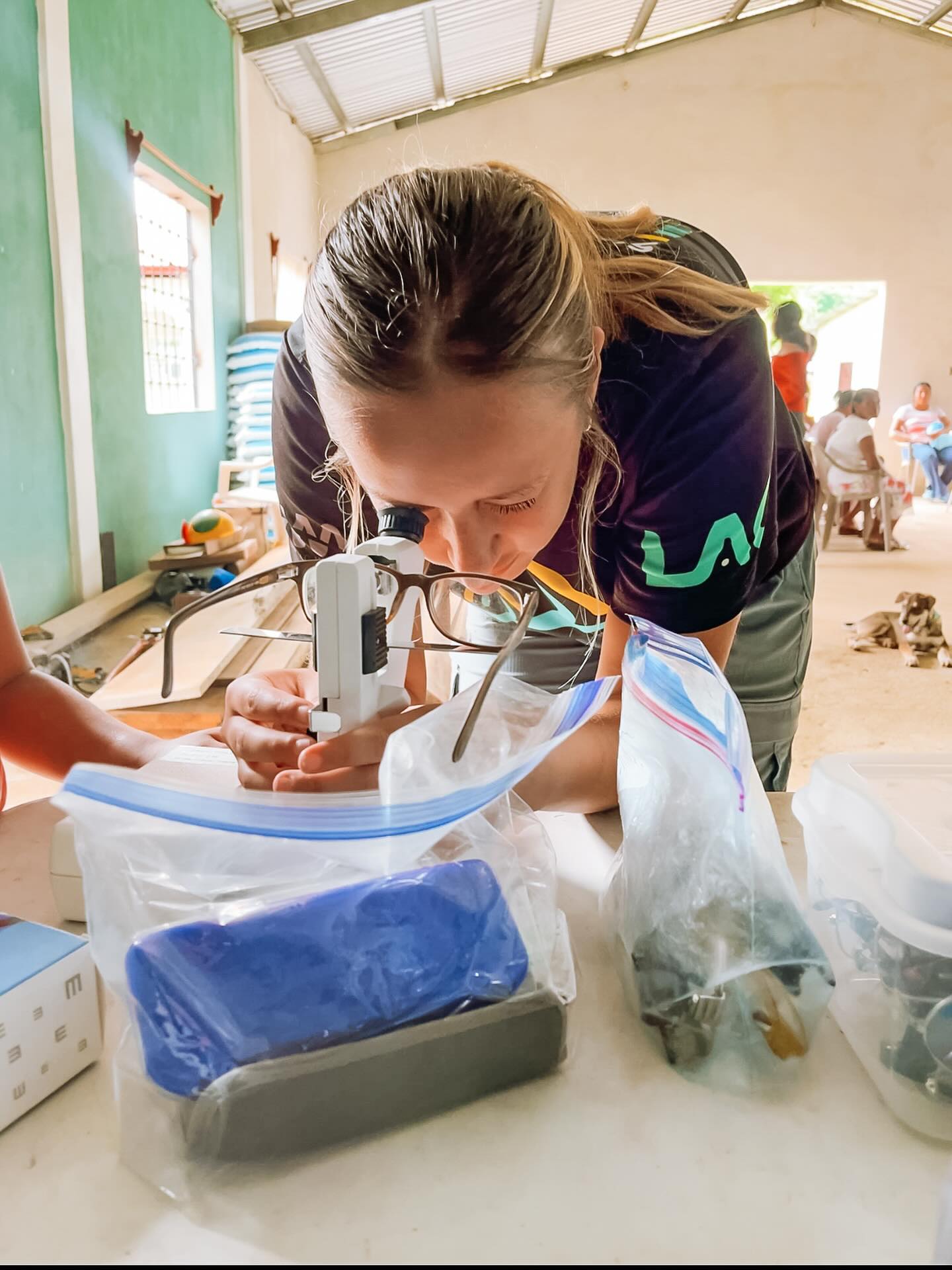 What an incredible day spent serving. Today we were able to serve over 70 people who receive new glasses, over 20 people were seen by a foot doctors, hygiene packs were given out to women, and we are able to visit a home to distribute hygiene packs and reusable diapers to mothers with children in intensive care. Our team still continue to work building walls for the new Pastorâs house. We are overwhelmed with the kindness and commitment for excellence that this team has. We are so thankful for every active love that they have demonstrated this week.