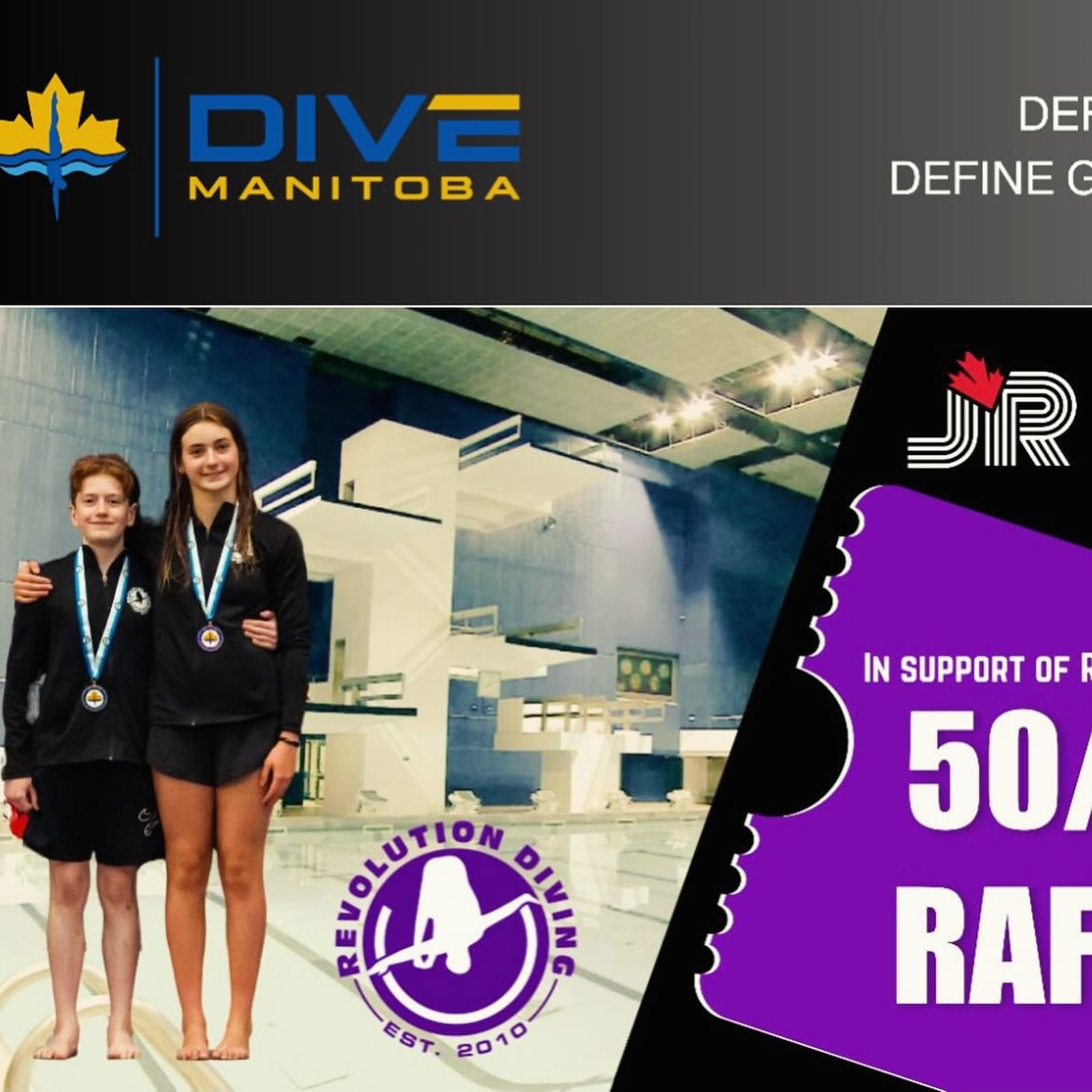 We’re thrilled to announce that Revolution Diving will be hosting the 2025 Speedo Junior Development National Championships - a showcase of Canada’s rising diving stars!
This year’s Junior Development Nationals are extra special as they will feature 2025
Dive Manitoba PEP members and 2025
Canada Summer Games Team Manitoba athletes: Mila Mortele and Gabriel Brombach!
Come cheer them on as they dive toward national glory!
To help support our incredible programming, we’re also running a 50/50 raffle, with the lucky winner drawn on July 6. Don’t miss your chance to win and support the next generation of divers in Manitoba!
Click Here to purchase your 50/50 ticket
https://www.rafflebox.ca/raffle/divemb5050
@divemanitoba