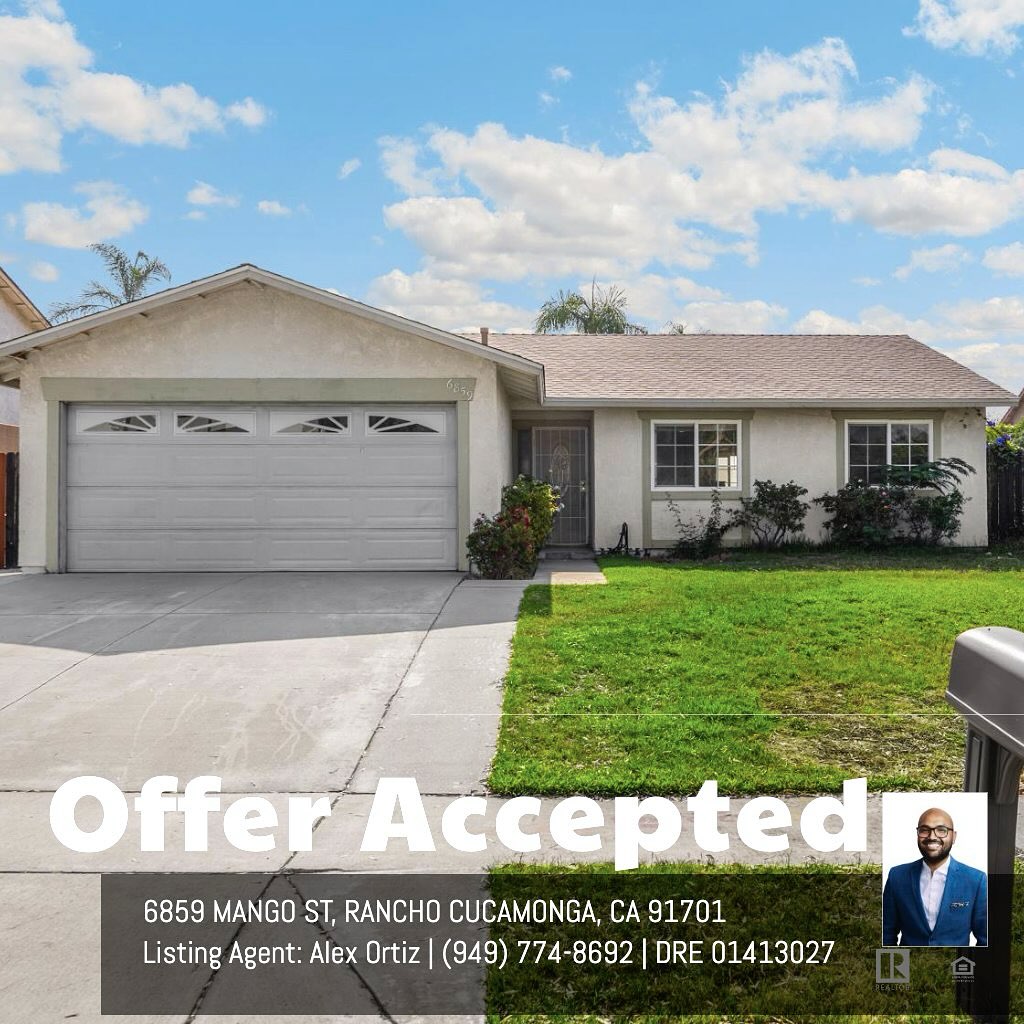 🎉🏡 IN ESCROW! 🏡🎉 | Big news! We’ve officially opened escrow on 6859 Mango St in Rancho Cucamonga. 🙌
We helped our seller negotiate great terms and secure a strong offer. Grateful for the trust and excited to guide them through the finish line!
Thinking about making a move? Let’s talk strategy and results.
📲 Alex Ortiz | Your Trusted Realtor
Alex Ortiz | Re/Max Time
949-774-8692 DRE 01413027
#InEscrow #AlexOrtizRealEstate #RanchoCucamongaHomes #SOLDwithAlex #RealtorLife #EscrowTime #RealEstateSuccess #ListingAgent #NegotiationExpert #ReMaxTime #HomeSellingJourney #SoCalRealEstate #MangoStreet #JustListedJustEscrowed