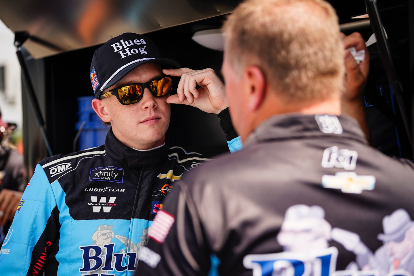 Got our 5th top 5 in a row last night in Atlanta. Stayed up front all night but just didn’t quite put myself in the right spots when it counted. Thank you to @blueshognation for all of the support and @jrmotorsports for the continued hard work. Running my 3rd cup race tonight, can’t wait!🤙🏼