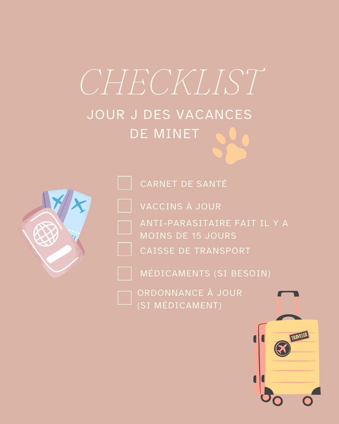Minet a aussi besoin de ses affaires pendant son séjour à La Récré du Chat, mais promis, cela ne prendra pas plus de 5 minutes à préparer et en plus, pas besoin de faire une machine à laver au retour ! 👌
- Le carnet de santé, évidemment, pour que nous ayons toutes les informations nécessaires sur votre chat. 🐱
- Les vaccins à jour, s’il séjourne en chambre collective, afin d’éviter qu’il n’attrape ou ne transmette une maladie (certains chats peuvent être porteurs sains, par exemple). 💉
- Un traitement antiparasitaire, pour que tout le monde soit tranquille — lui comme ses copains.🦟
- Une caisse de transport adaptée à la taille de votre compagnon et en bon état (on laisse le panier à linge à la maison 😉). 🧺
- Les médicaments, en quantité suffisante et accompagnés de l’ordonnance, pour que tout se passe bien. 💊
https://www.larecreduchat.com - Réservation ✅
#larecreduchat #cat #chat #vacance #vacancepourchat #pensionpourchats #hotelpourchat #hotelpourchats #garderiechats #aixenprovence #aixmaville #letholonet #meyreuil #passionchat