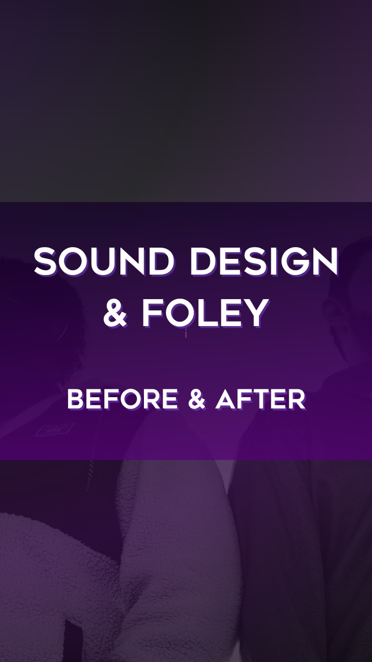 Before and After: Which sounds better to you?
This clip from the short film Swapped at Length (@crosspatch.films) was recorded in a quiet apartment kitchen with just a boom and a lav.
Before: Production audio, straight from set and unaltered. The actor performed his actions quietly as he intimated cooking at the stove and reached for his phone after “hearing” it vibrate.
After: Added background ambience (light street traffic, TV playing lowly in another room, and the hum of the refrigerator), foley movements as he cooks and grabs the phone, SFX of the phone vibrating on the counter, and we altered the dialogue of the person on the other line of the phone a lil to make it sound more phone-like.