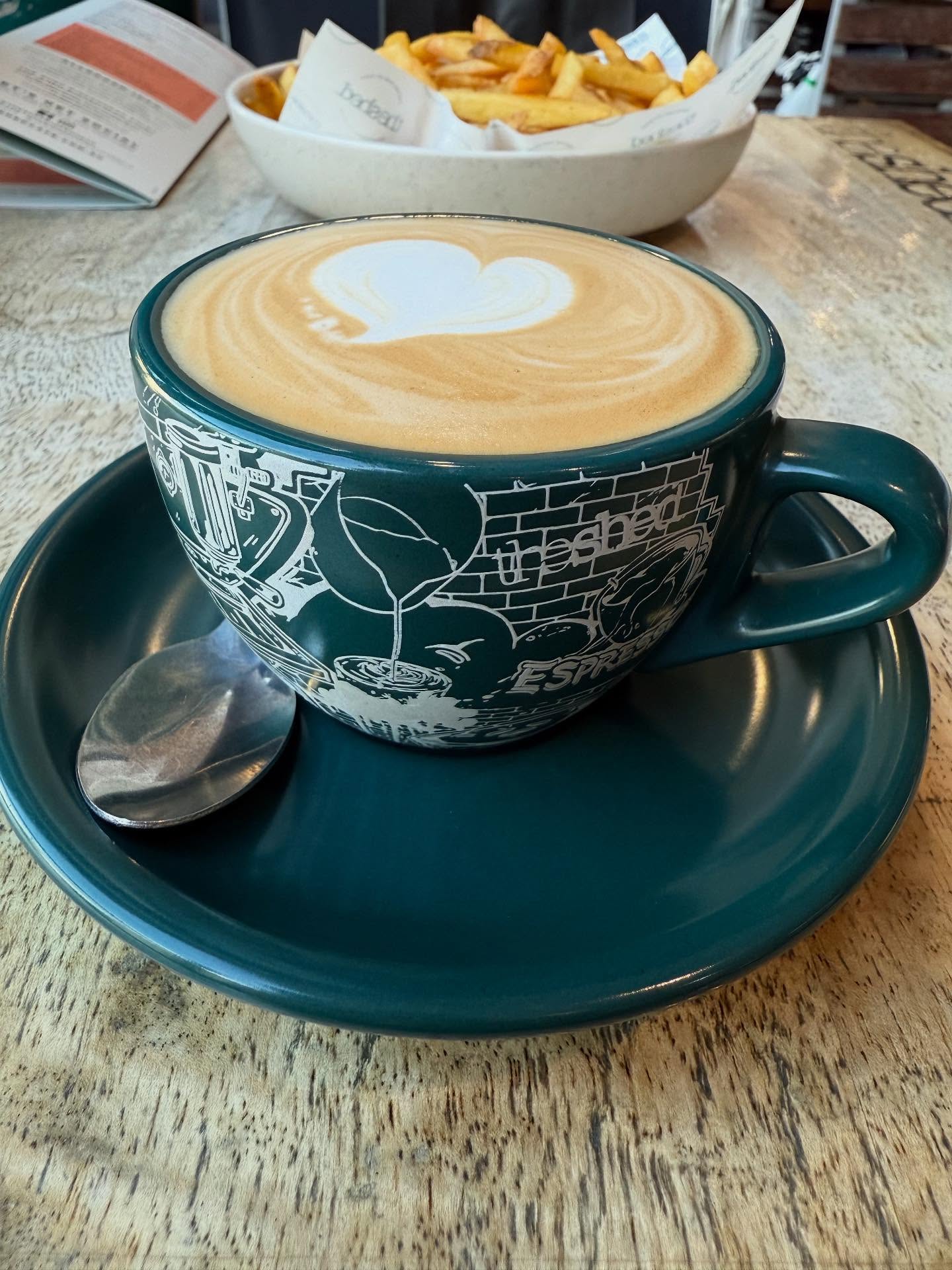 The shed cafe at @birkenheadpoint