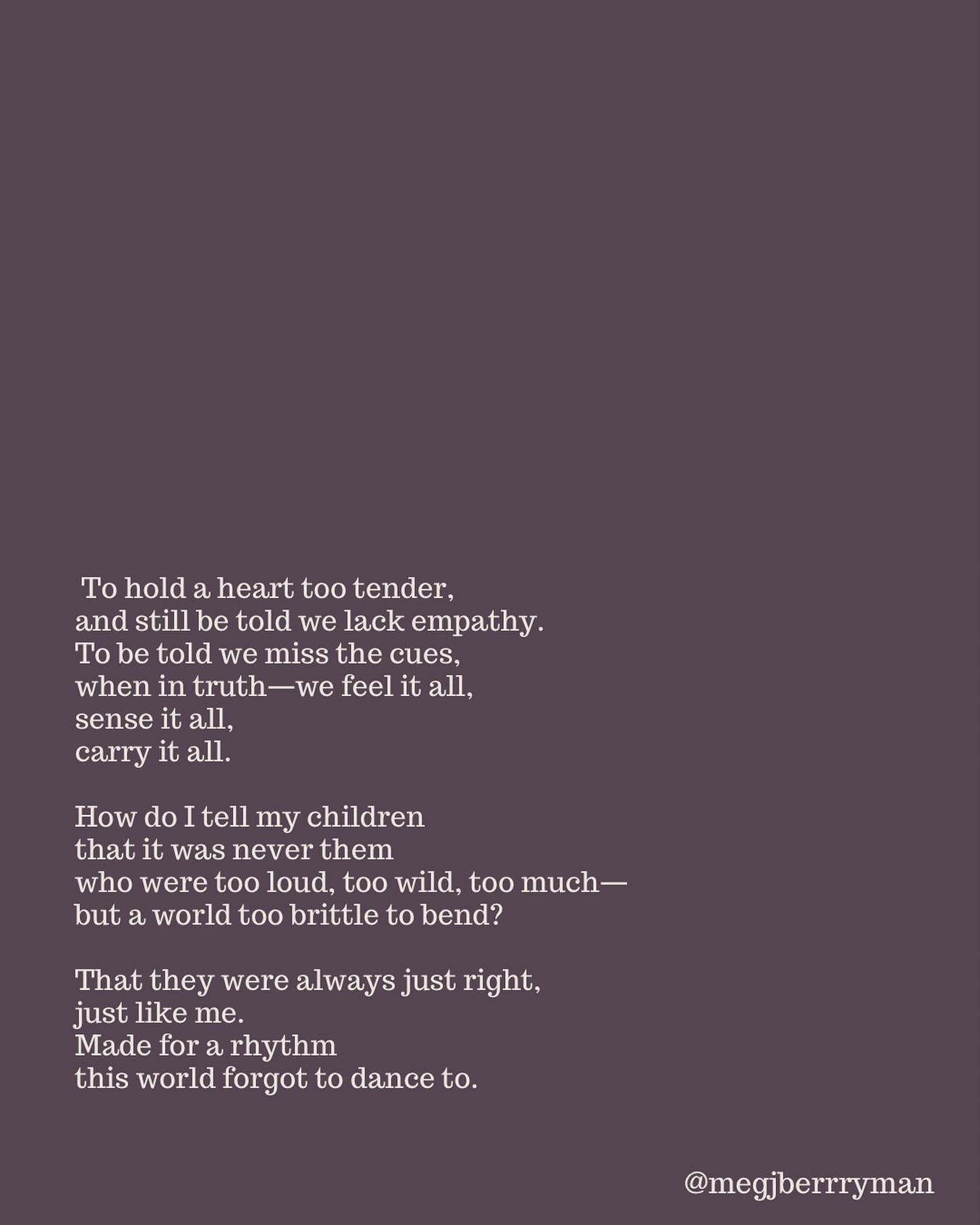 🍃How?
Tend is for neurokin and fellow sensitive, socially conscious, care-oriented humans. A place to remember another rhythm. A place to integrate what you know rather than trying to know more.
There’s two places left and we start Monday.
Enrol @megjberryman