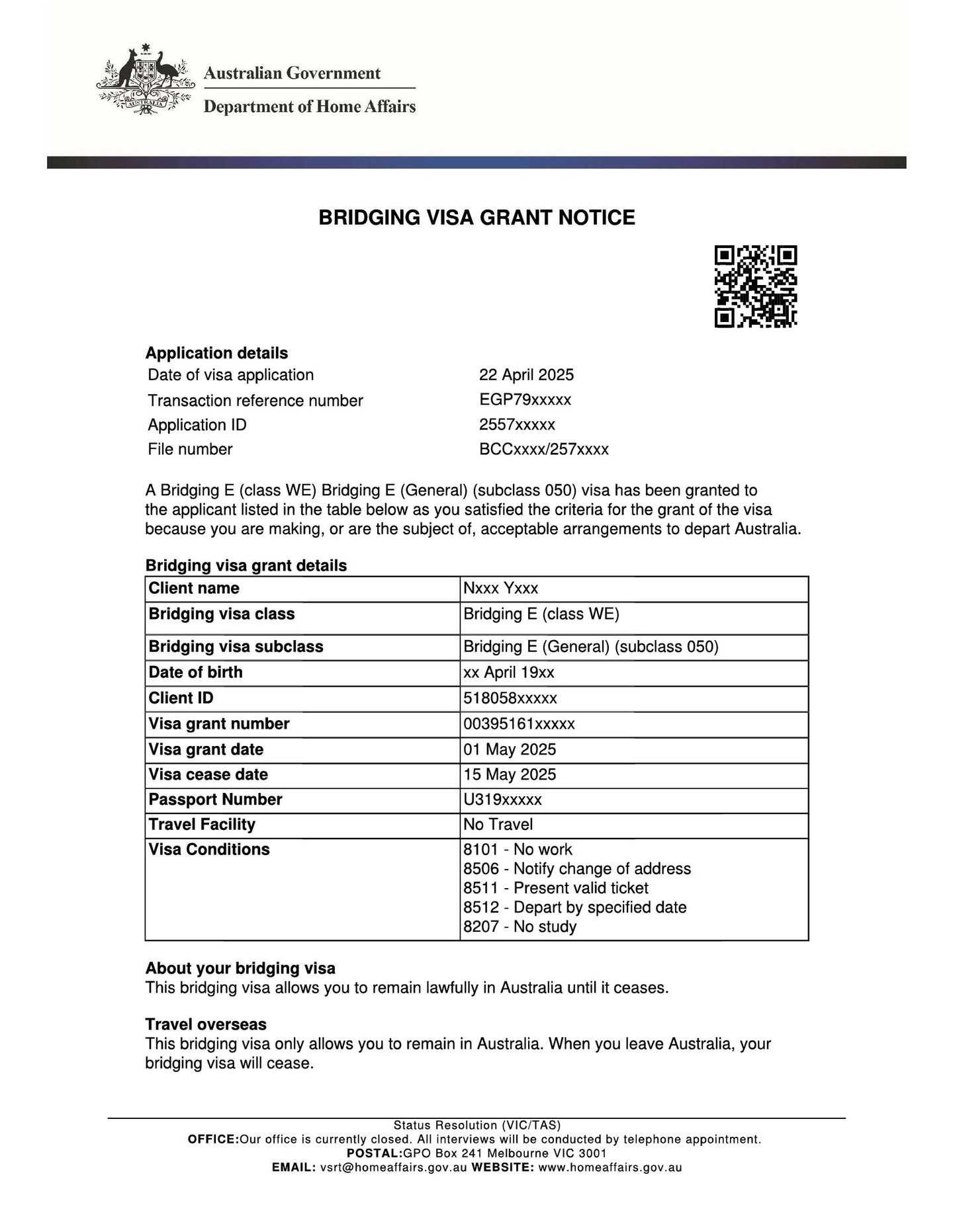 Hi Everyone,
Do you know what happens if your visa has expired in Australia?
Your legal status becomes "unlawful non-citizen", or more commonly known as an illegal immigrant.
If your visa has expired, you have two options:
Depart from Australia, or
Apply for a visa (only a limited number of visas are available once you are unlawful).
Your first step is to apply for a Bridging Visa E (BVE) to legalise your status while you make arrangements to depart or apply for another visa. Without it, 𝘆𝗼𝘂 𝗿𝗶𝘀𝗸 𝗱𝗲𝘁𝗲𝗻𝘁𝗶𝗼𝗻 𝗮𝗻𝗱 𝗲𝘃𝗲𝗻 𝗱𝗲𝗽𝗼𝗿𝘁𝗮𝘁𝗶𝗼𝗻, 𝘁𝗵𝗶𝘀 𝗰𝗮𝗻 𝗵𝗮𝗽𝗽𝗲𝗻 𝗲𝘃𝗲𝗻 𝗶𝗻 𝘁𝗵𝗲 𝗮𝗶𝗿𝗽𝗼𝗿𝘁 𝘄𝗵𝗲𝗻 𝘁𝗿𝘆𝗶𝗻𝗴 𝘁𝗼 𝗹𝗲𝗮𝘃𝗲 𝘁𝗵𝗲 𝗔𝘂𝘀𝘁𝗿𝗮𝗹𝗶𝗮.
If your visa has expired or is about to expire, contact me as soon as possible.
Ilgin Azazi – Registered Migration Agent
MARN: 2318123
info@visa-australia.com.au
WhatsApp: 0416 049 021
Website: www.visa-australia.com.au
#VisaExpiredAustralia #UnlawfulNonCitizen #BridgingVisaE #MigrationAgentAustralia #IllegalImmigrantAustralia #DetentionRisk #AustralianImmigration #VisaHelpAustralia #BVE #StayLegalAustralia #VisaOptions #VisaAustralia #MARN2318123 #IlginAzazi #ImmigrationSupport #ExpiredVisa