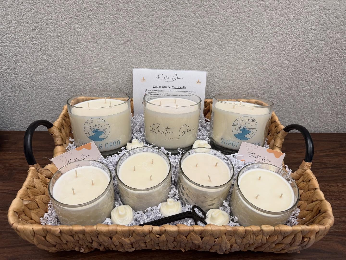 🕯✨ Calling All Local Fundraisers & Charities! ✨🕯
Looking for auction items or donations for your next event? We’d love to help! 💛 At Rustic Glow Candle Co., supporting local charities and meaningful causes is close to our heart.
Check out this beautiful basket we put together for a recent charity golf tournament ⛳—it was a hit and we had so much fun being part of it!
If you’ve got an upcoming event and need a donation or auction item, shoot us a message. We’d be honored to work with you and see how we can contribute! 🧺🕯
#RusticGlowCandleCo #CandleLove #SupportLocal #FundraiserSupport #AuctionBasket #CharityEvent #GiveBack #LocalBusiness #HandmadeCandles