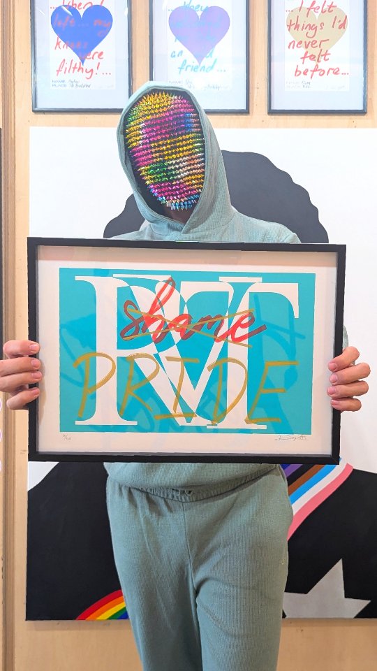 SOLD! Hand finished Screen print of the annual post Pride in London 'Shame' event at the @royalva Royal Vauxhall Tavern. There's others in the series referring to its illustrious and important queer past
#QUEERTODAYGONETOMORROW #royalvauxhalltavern #LondonFestivalOfArchitecture #gaylondon #artexhibition #gayart #instagay #vauxhallart #emergingartist