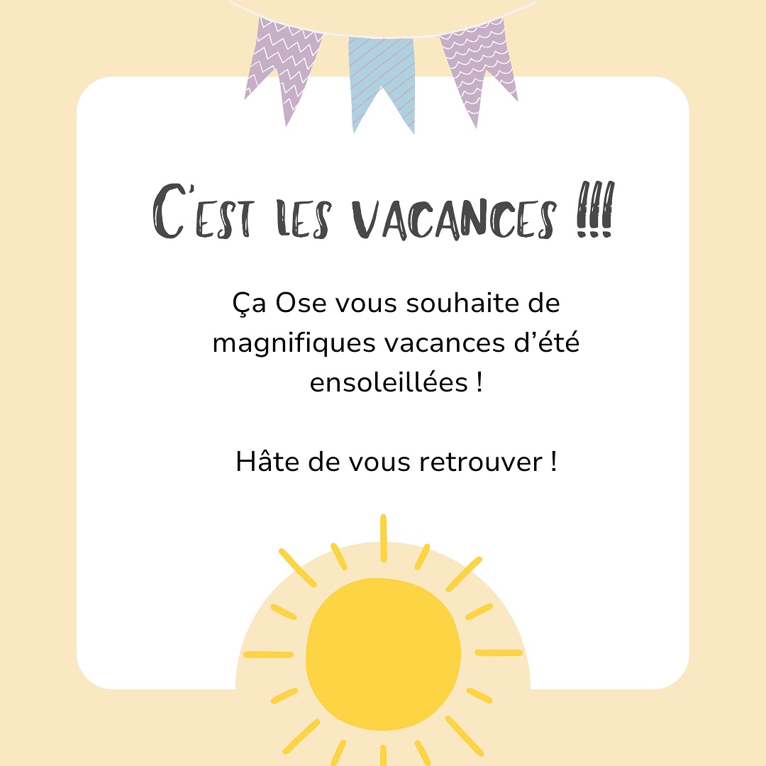 Les vacances sont enfin arrivées ! C’est le moment de profiter en famille des beaux jours 🌞 On se retrouve à la rentrée pour encore plus de beaux souvenirs ✨
#caose #holiday #vacancesdété #anniversaire