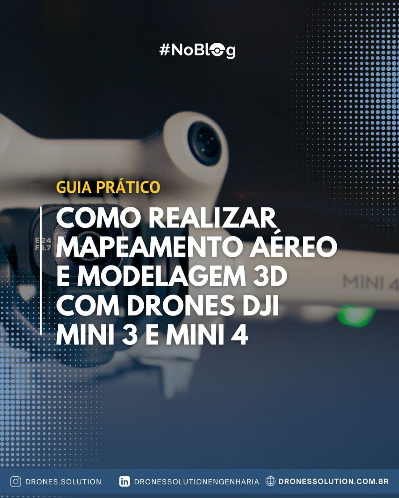 Se você trabalha com engenharia, agrimensura, construção civil ou inspeções, vai se surpreender com o potencial dos drones compactos — como o DJI Mini 3, Mini 4 e Air 2S — para gerar modelos 3D e ortomosaicos precisos.
No novo artigo do nosso blog, explicamos como planejar missões, quais parâmetros utilizar e quais cuidados são essenciais para garantir resultados profissionais, mesmo com drones de menor porte.
👉 Quer saber como extrair o máximo do seu drone?
No novo artigo do nosso blog, acesse o conteúdo completo e turbine seus projetos com conhecimento técnico e aplicado! Acesse o blog, link na Bio.