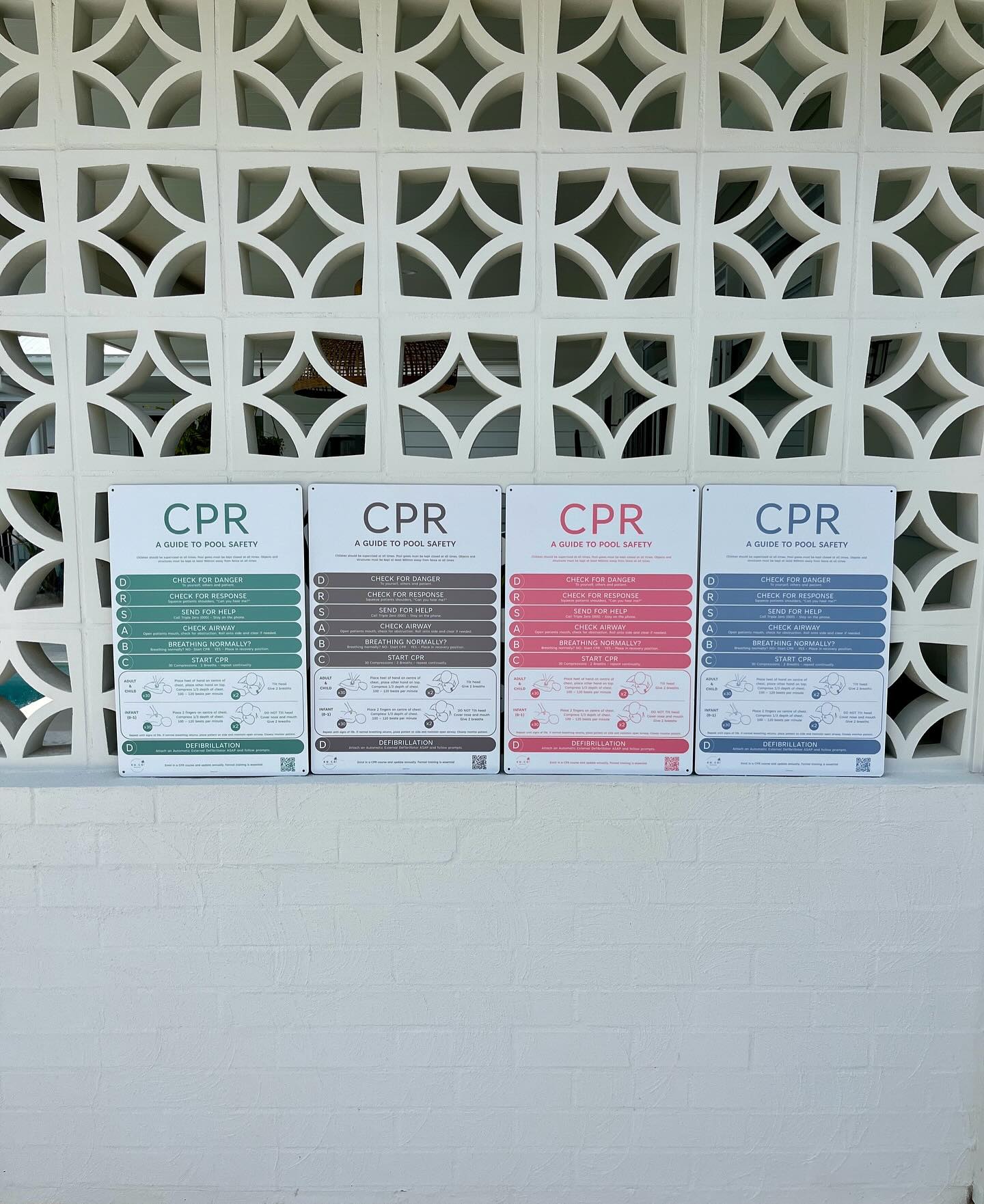 Our rectangular signs are always on trend. This lineup includes Moss, Pebble, Coral and Reef #ipreview via @preview.app