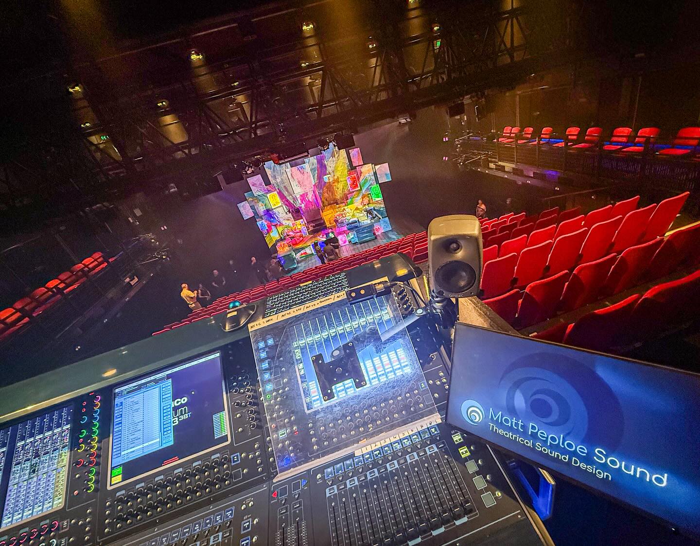Great time @curve_leicester who looked after us very well whilst working on the new musical Indigo. An amazing story with and beautiful score created by a very talented group of people. Thanks for having us!
A massive shout out to my associate and operator on this @ewanmunrosound
@indigomusical
@curve_leicester
@joeymondanyc
@scottevandavis - Composer
@kaitkerrigan - Writer
@haakmusic - Music Orchestrator / Supervisor
@catie.davis - Director
@andrzejgoulding - Scenic and Video Design
@jakedeg - Lighting Design
@samkelly_18 - Production Manager (GBA)
Additional equipment supply and support from @stagesounduk
Represented by @agentkathryn_