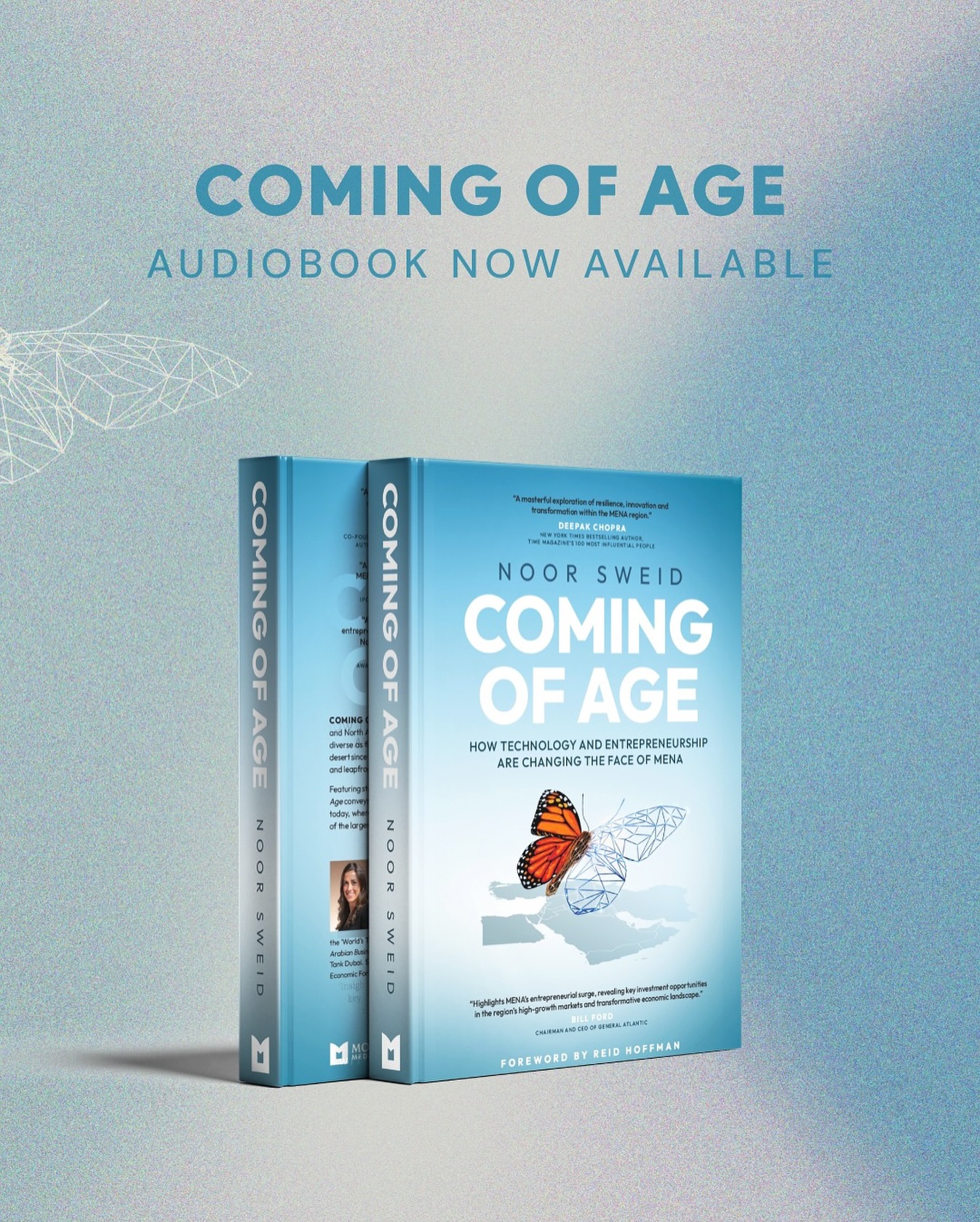 ‘Coming of Age: How Technology and Entrepreneurship are Changing the Face of MENA’ audiobook is now available!
Now streaming on Audiobooks, Rakuten Kobo and Nook.
Link in bio!