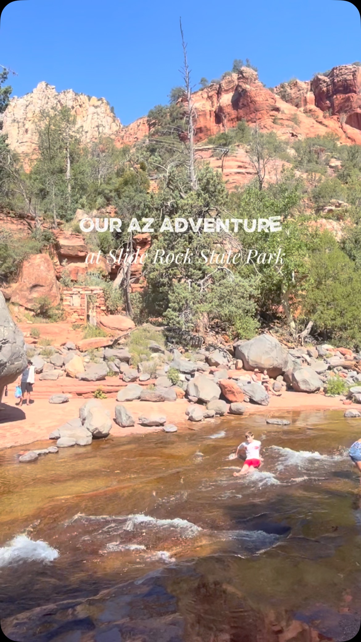 Making Monday Matter @sliderockstatepark @azstateparks
ā£
Our youngest earned a free state park pass from our library summer reading program and it expires tomorrow, so we headed north to enjoy Sedonaās Slide Rock State Park. ā£
ā£
Hard to believe this was our first time getting here! Have you been?ā£
ā£
Things to note:ā£
- The water is š„¶ even in the 100+ tempsā£
- Wear water shoes š¦ The rocks are extremely slippery regardless of your footwear (or barefoot) so use caution!ā£
-You can pretty much bring in anything you want to carry- minus pets! ā£
