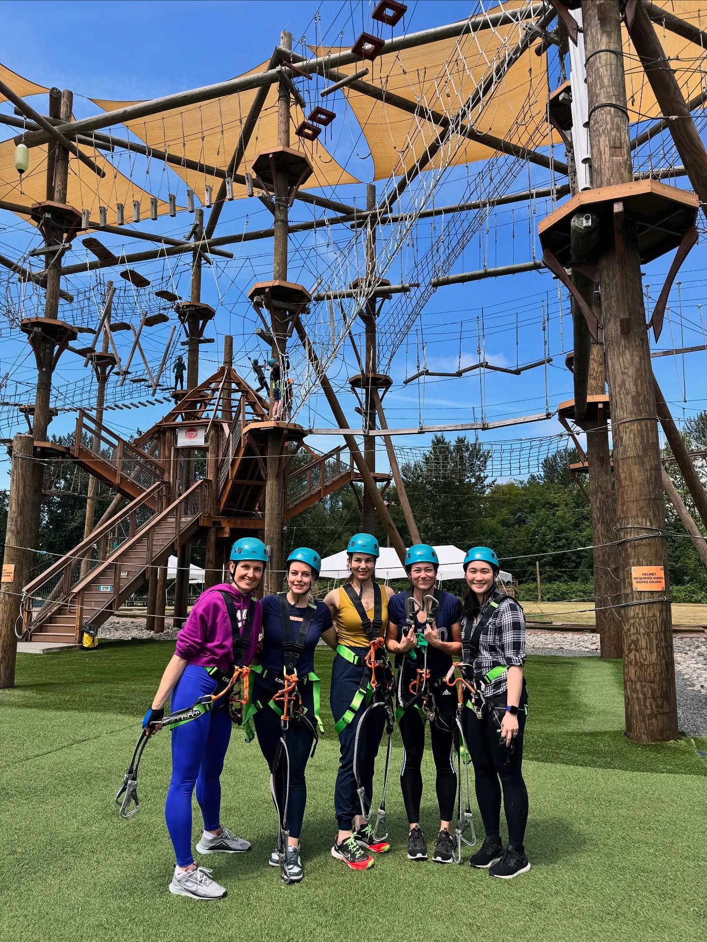 Amazing team event for Spike Girls at HighTrek Adventures 🤩😍 We had so much fun together! Looking forward to more adventures as a team ❤️🏐