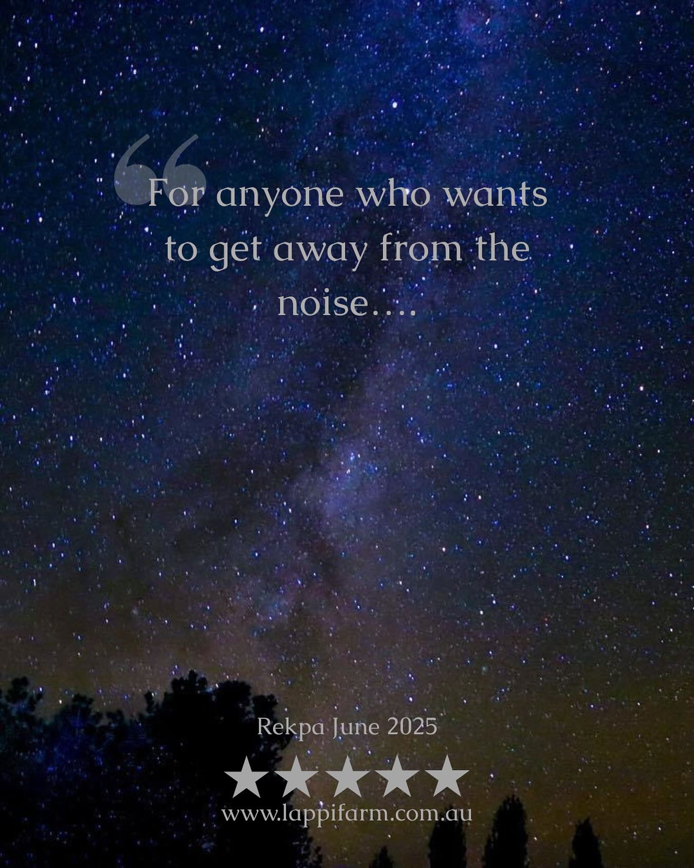 Our guests say it best.
Winter at Lappi Farm is raw, beautiful, and exactly what your soul needs. It’s the kind of quiet that doesn’t just surround you - it seeps in.
Wake to the sound of nothing but birds and the river playing on the rocks. Watch the frost lift off as the sun hits the paddocks, and when the day fades, let the stars do the talking.
Imagine this:
✨ Wrapped in a blanket by the firepit, hot drink in hand
🔥 Toasting marshmallows with the kids (or just for yourself)
😌 Sessions in the sauna as the chill settles in
🌿 Leaving your inbox behind and reconnecting with what matters
We only host a handful of guests at a time. If you need space to breathe this winter, Lappi’s ready when you are.
#LappiFarm #farmstay #CabinEscape #WinterGetaway #snowymountainsnsw #destinationjindabyne #boutiqueaccommodation #natureretreat #farmexperience #canberraweekend #sydneyweekend