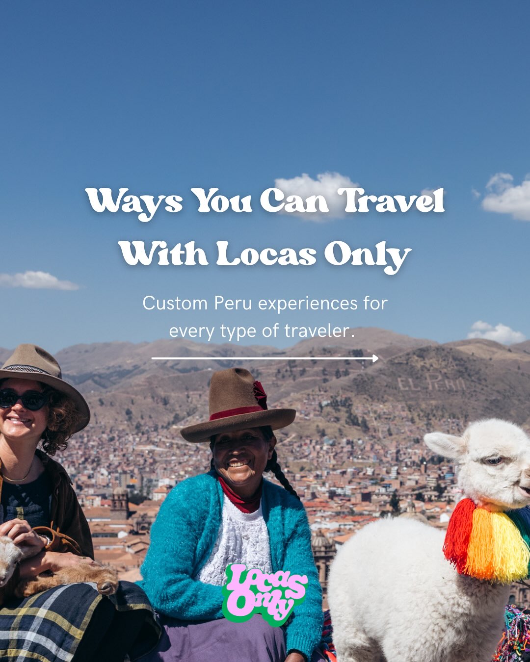 This isn’t your average group trip. And you’re not here for average, right? 😏
At Locas Only, we design custom adventures in Peru for people and brands who want something deeper - something with connection, soul, and a little bit of wild.
Whether you’re a solo traveller, planning a hens, leading a team, or running a student program, we create experiences that feel personal, purposeful, and unforgettable.
We work with:
👯♀️ Individuals, friends, families & private celebrations
🌍 Travel agencies ready to offer authentic Peru
🏢 Businesses planning corporate retreats, offsites or team incentives
🎓 Universities looking for travel that educates and inspires
🤝 Brands aligned with our values of adventure, community & purpose
If you’re dreaming of Peru, but want more than just a tour… We’re your people. 🇵🇪💥
DM us or email info@locasonly.au
❤️🔥 Let’s co-create something beautiful ❤️🔥