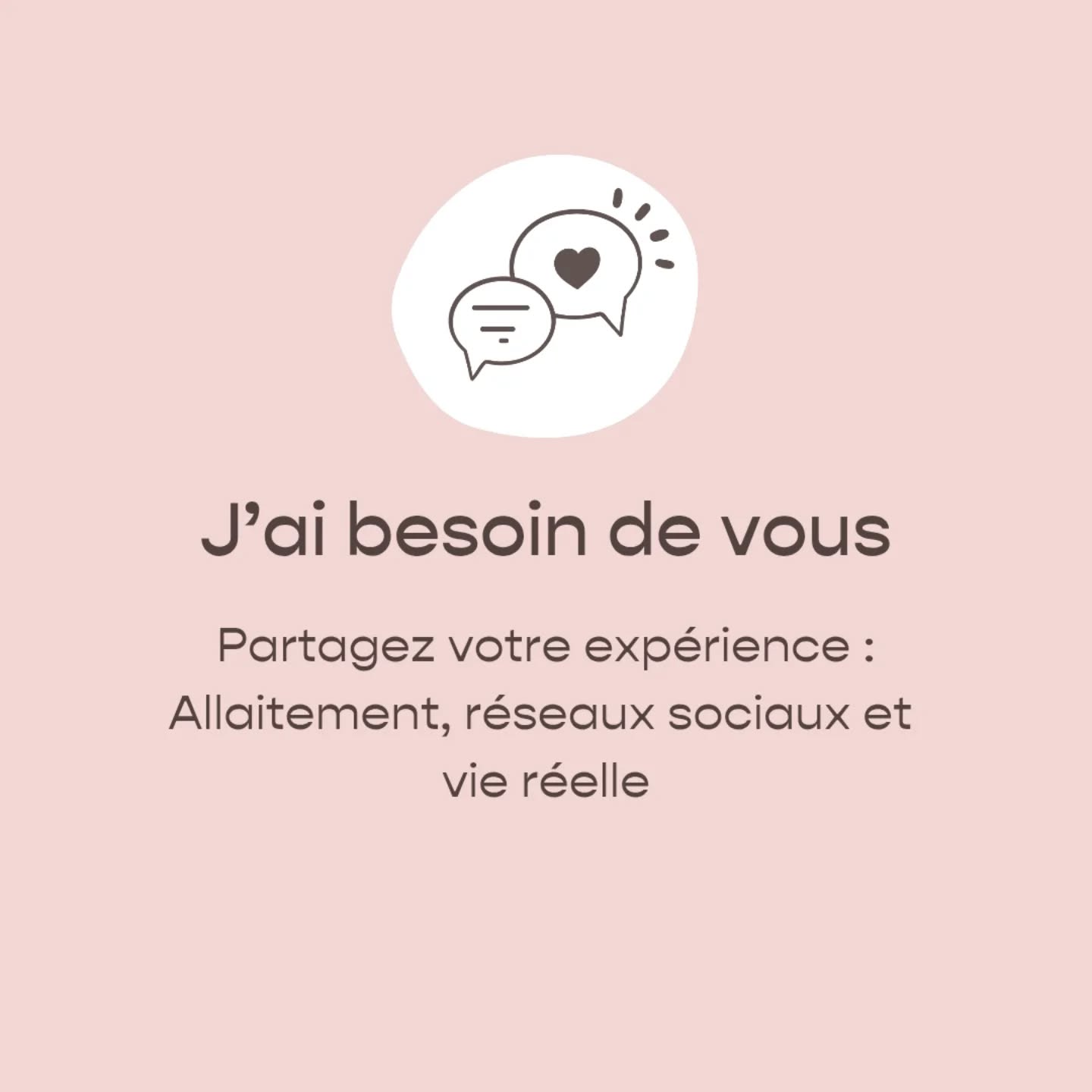 Pour refléter au mieux votre utilisation des réseaux sociaux autour de la question de l'allaitement, lors de mon intervention en septembre pour le symposium sur l'allaitement, je vous serai infiniment reconnaissante de répondre à ces quelques questions.
Vous pouvez me répondre en privé, en story ou en commentaire.
N'hésitez pas à partager en commentaire les comptes que vous utilisez et à envoyer cette publication à vos connaissances allaitantes :)
#allaitement #reseauxsociauxetallaitement #ressources