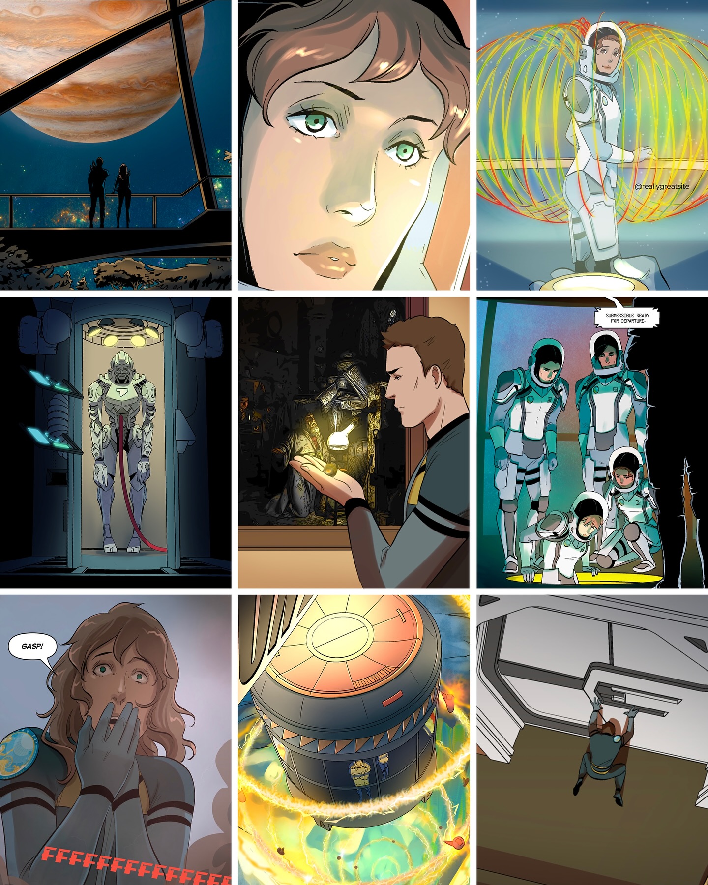 scenes from my memory….👁️
anankecomic.com
The ANANKE Team Credits:
Yishan Li @superliyishan - Lead Illustrator and Colorist
Julia M. Quiceno @jumacolors - Lead Revisionist
Noëlle Raffaele @christmasninjaturtle - Designer for the Spacesuit Mission Badge and Visual Consultant
Jasmin Choi - Assisting Revisionist
Nick Machado @nickmac31 - Spacecraft Concept Artist
Daniele Rudoni @ilpuci - Colorist for Pages 1-6
Aaron Parks - Assisting Illustrator and Concept Artist
Matt Pavone @newmatterial - Lead Editor
Vito Ramos - Editor
Patrick Lavin @patlavinator - Graphic Design
Alexandre Pietra - ANANKE Logo Design