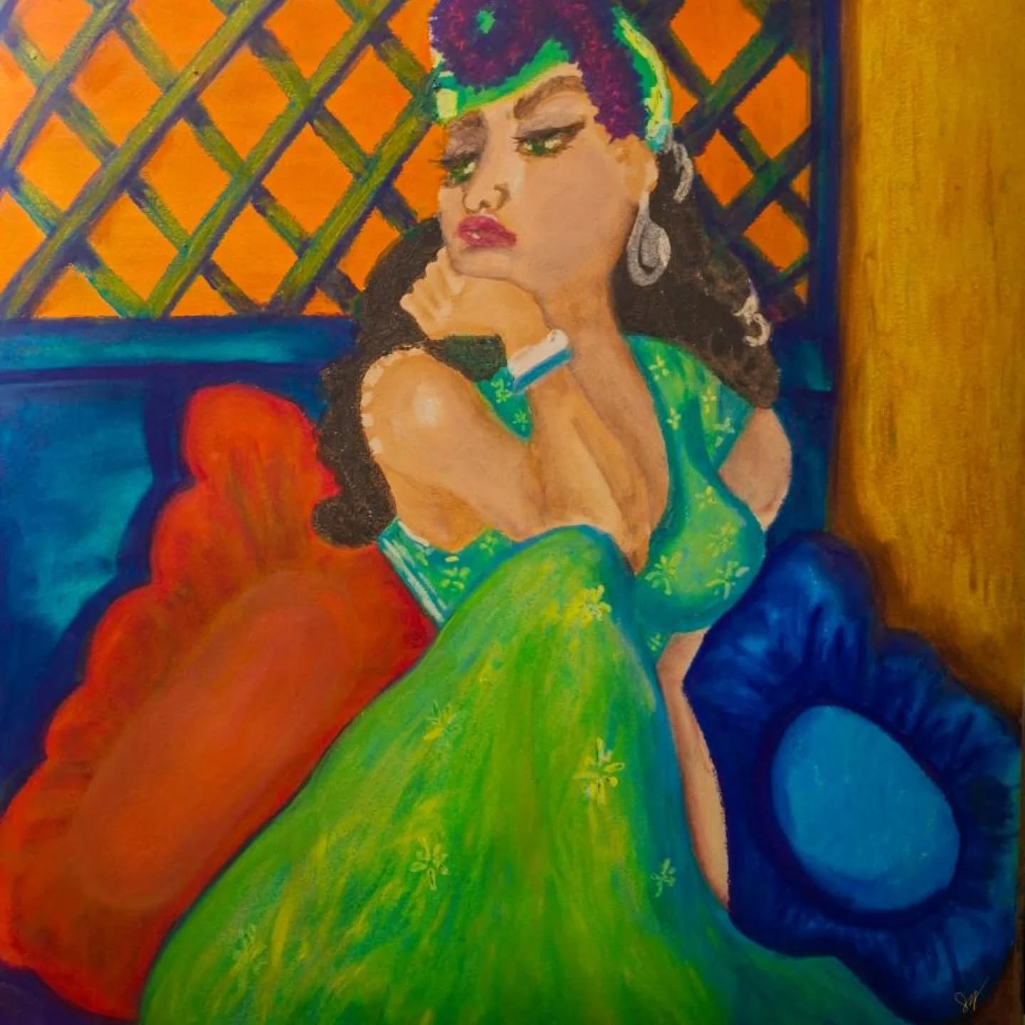 The room is full—
shoulders squared, smiles fixed, coffee cooling in trembling hands.
Everyone speaks in practiced tones,
circling the air like bees around a flame
without ever touching it.
But she sees it.
Not a person.
Not a ghost.
Just the shape of something true—
the thing they’ve all agreed, silently,
not to name.
It sits in the center.
Uninvited.
Undeniable.
And she doesn’t look away.
She doesn’t smile.
She doesn’t fold her hands just so.
She doesn’t offer a bridge to make this easier.
Because someone has to be the one
who stays.
Who doesn’t flinch.
Who lets the silence stretch
until it breaks open
and truth spills out like light.
She is here because
sometimes truth must be nailed to the floor
and stared at
until someone finally dares
to name it.
#ConceptualArt
#ArtWithMeaning
#VisualPoetry
#PoeticArt
#EmotiveArt
#QuietStrength
#BoldVisuals
#NarrativeArt
#UnflinchingArt
#ModernFigurative
#DigitalSurrealism
#MixedMediaArtist
#SymbolicArt
#ArtWithSoul
#ThoughtProvokingArt
#ContemporaryArt
#ArtOfStillness
#SlyConcepts