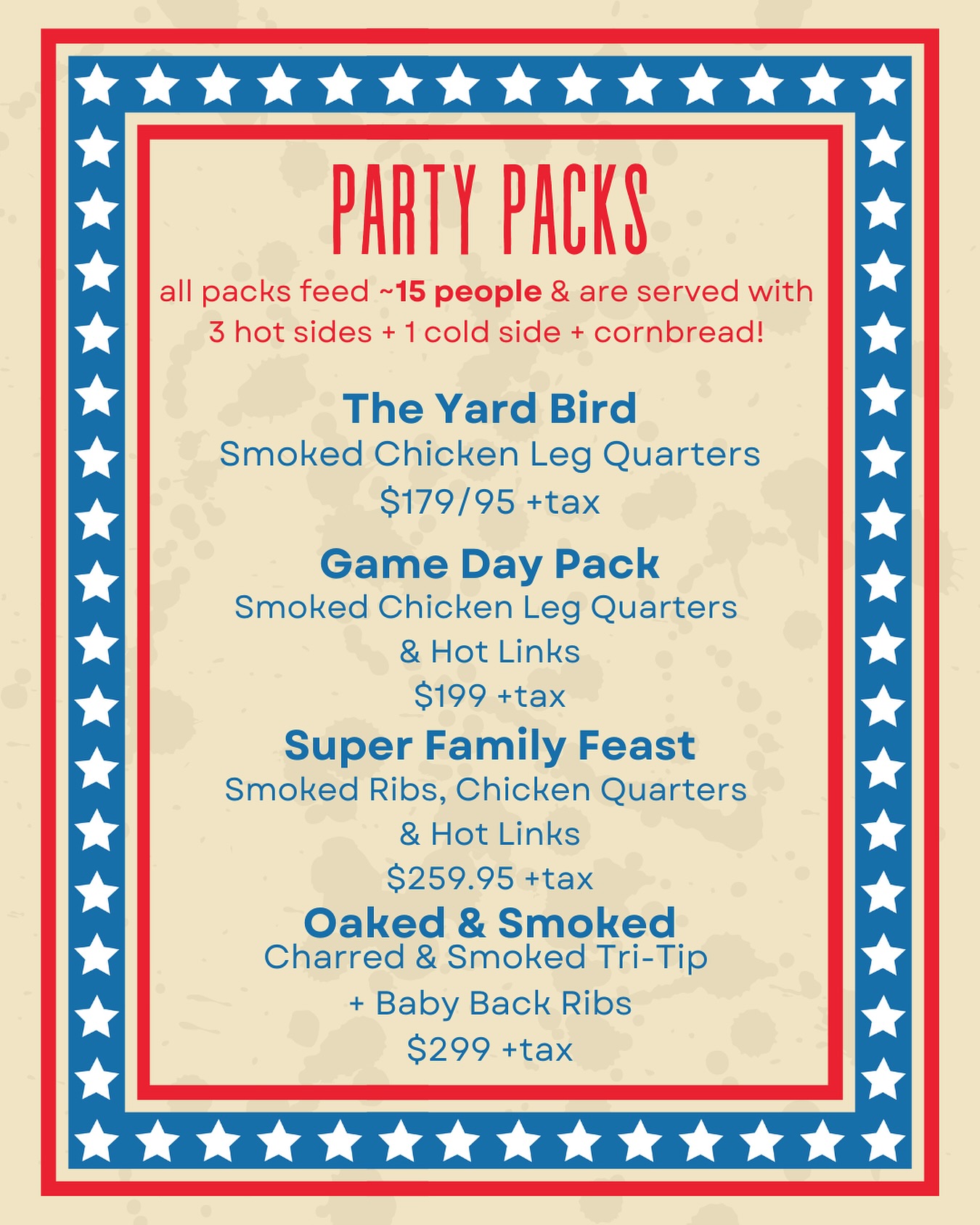 We sell out every single 4th of July! Plan ahead & order online! Graciesbbq.com