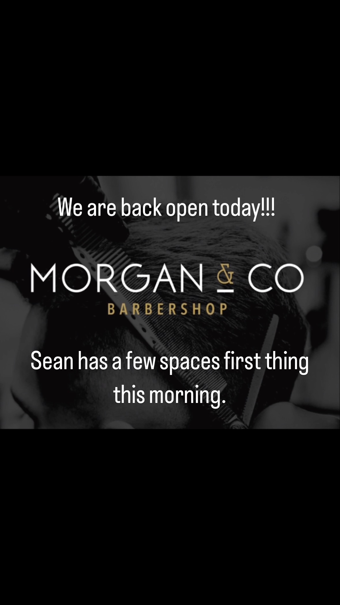@barbersean.99 has a few spaces first thing this morning.
.
.
.
#menshair #barber #hair #barbershop #haircut #hairstyle #barberlife #menstyle #beard #barbershopconnect #fade #barberlove #barbers #barbering #mensstyle #barbergang #cardiffbarber #barbersinctv #hairstyles #thebarberpost #barberworld #showcasebarbers #behindthechair #wales #cardiff #Unitedkingdom #barbering #barberingacademy #barbertraining
