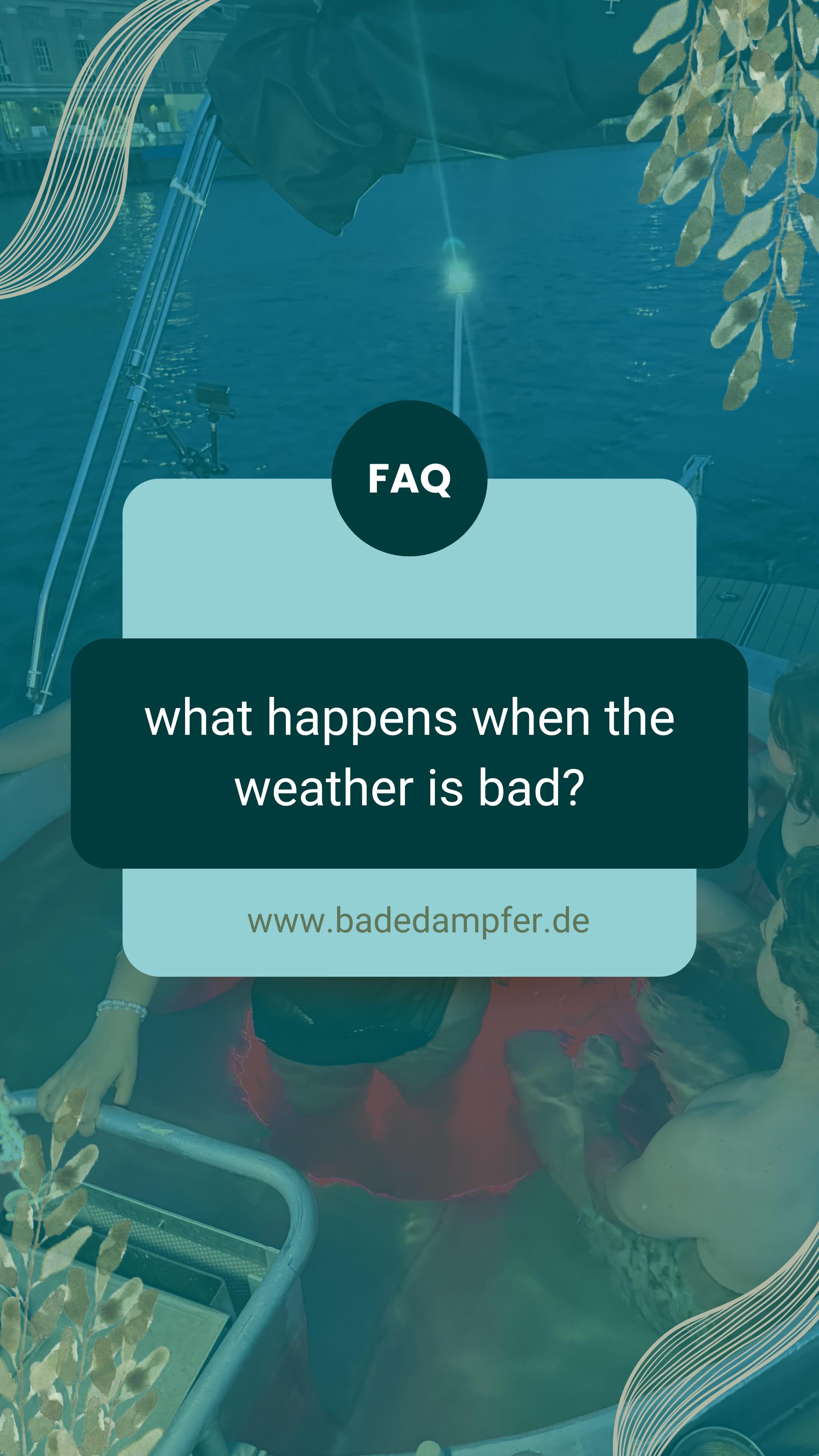 Bad weather should not be the reason you block enjoyment.🙌 Whether it is sunny☀️, cloudy or rainy, you’re guaranteed to enjoy your tour with us.🤩
Heated water for maximum warmth.🔥
Rooft boat to protect you from direct sunlight and rainy weather. 🙌
And lastly, your favorite company to make amazing memories with!😍 — It’s giving summer sunshine + refreshing dips!
Let me know in the comments down below, your favorite Badedampfer tour weather! 😍
#badedampfer #allaboutus #wellnessonwater #floatingonwater #treptwoerpark #faq #berlintips #berlinweather #allaboutbadedampfer #boattours #summertours