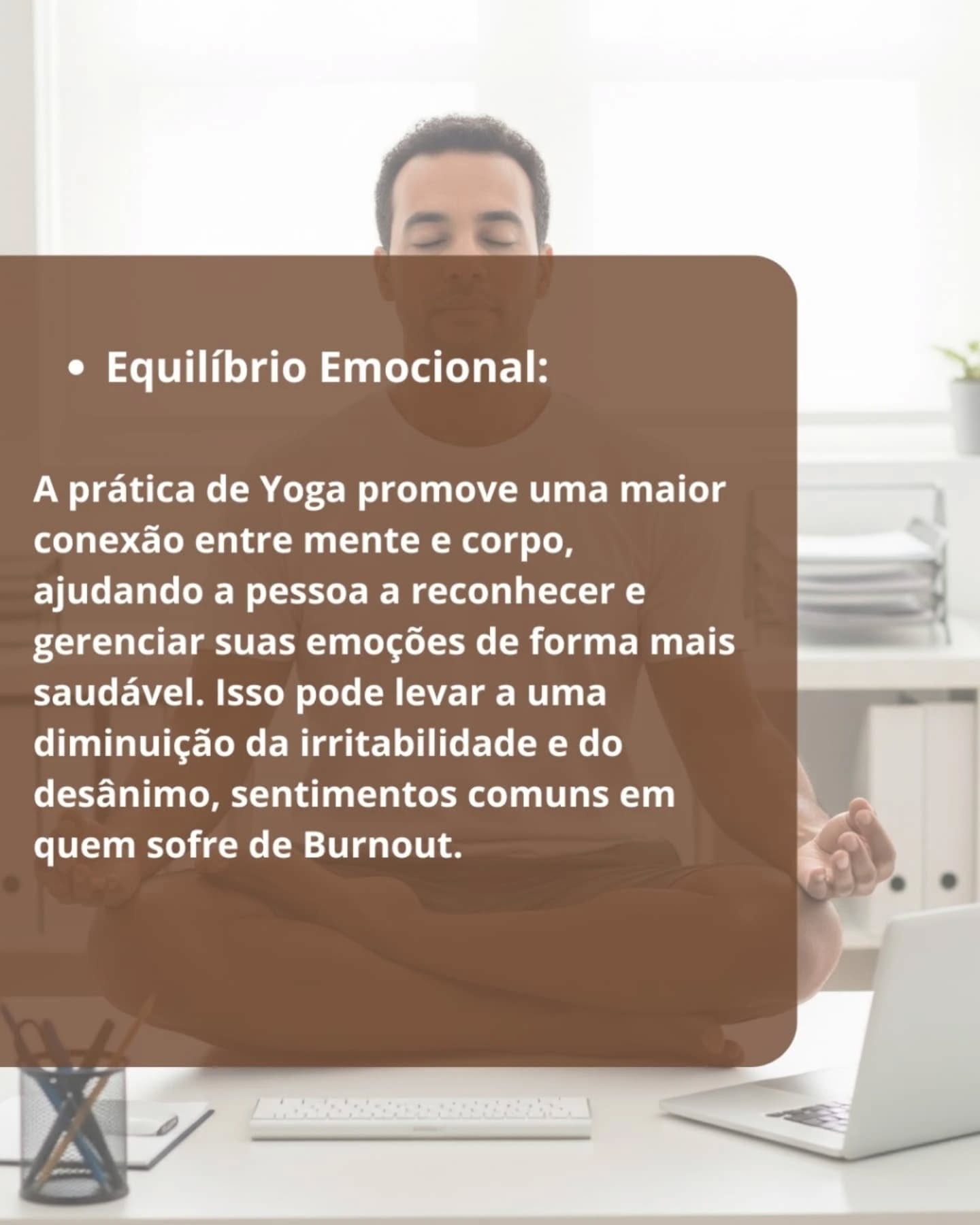 Simplesmente porque viver bem consigo mesmo não deveria ser um luxo!
Yoga é para todos. É para você!
Informações: 12 99750 4834
Instituto Sada Shiva - 21 anos ensinando um yoga que faz a gente mais feliz!!