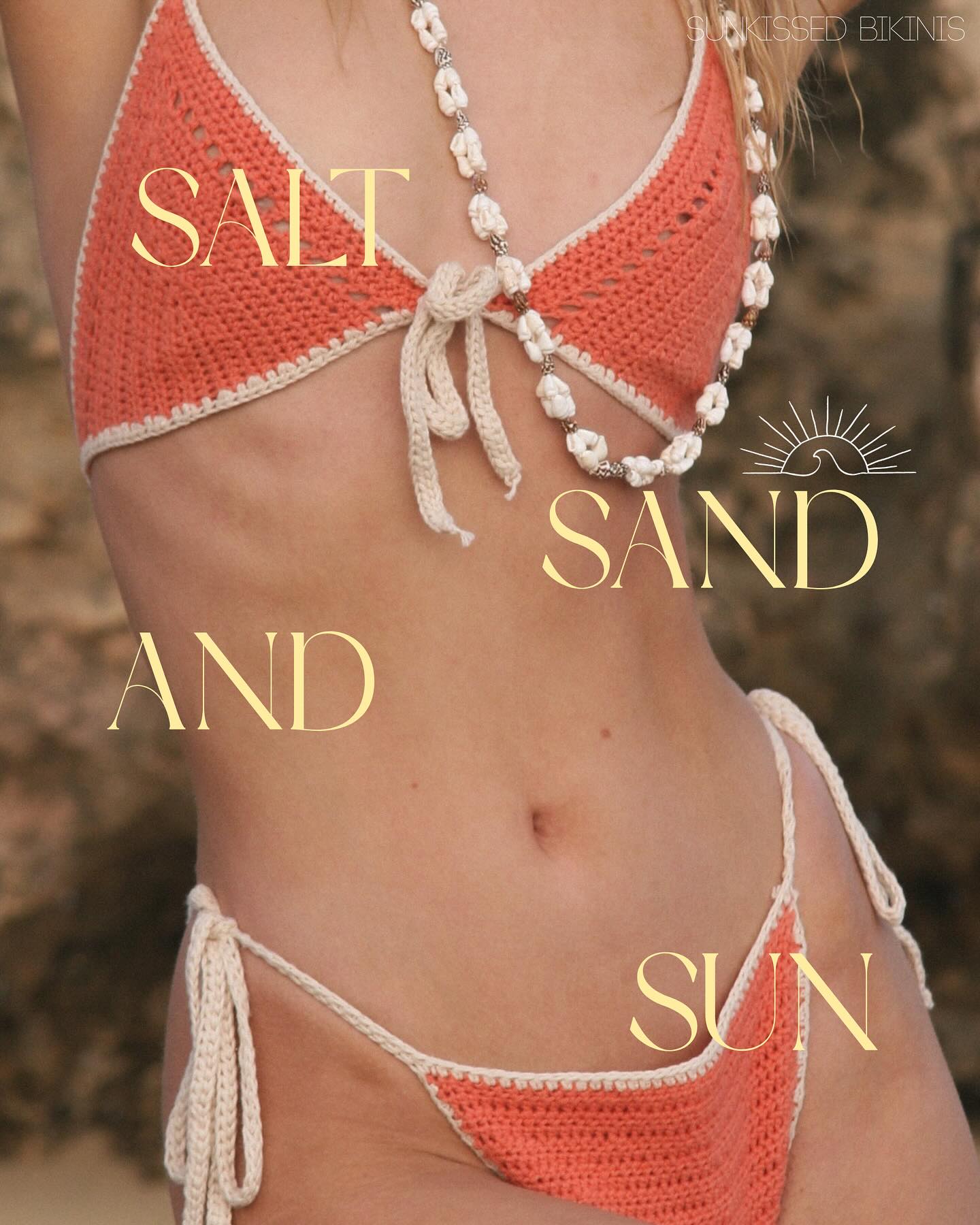 we’re getting ready for warmer weather here at Sunkissed, are you?
Order your kinis now ready for the sunshineee 🌞
°
°
°
#crochet #smallbusiness #crochetersofinstagram #crocheting #crochetaddict #buylocal #handmade #crochetinspiration #handmadewithlove #crochettop #theyarnshow #shophandmade #shopsmallbusiness #australiansmallbusiness #newcastlesmallbusiness #shoplocalperth #shoplocalnewcastle #shoplocalaustralia #sustainablefashionau #slowfashionau #crochetclothing #crochetjumper #crochetpants #crochetcardigan #crochetpattern #sunkissedthelabel #newcollection #crochetswimwear #swimwear