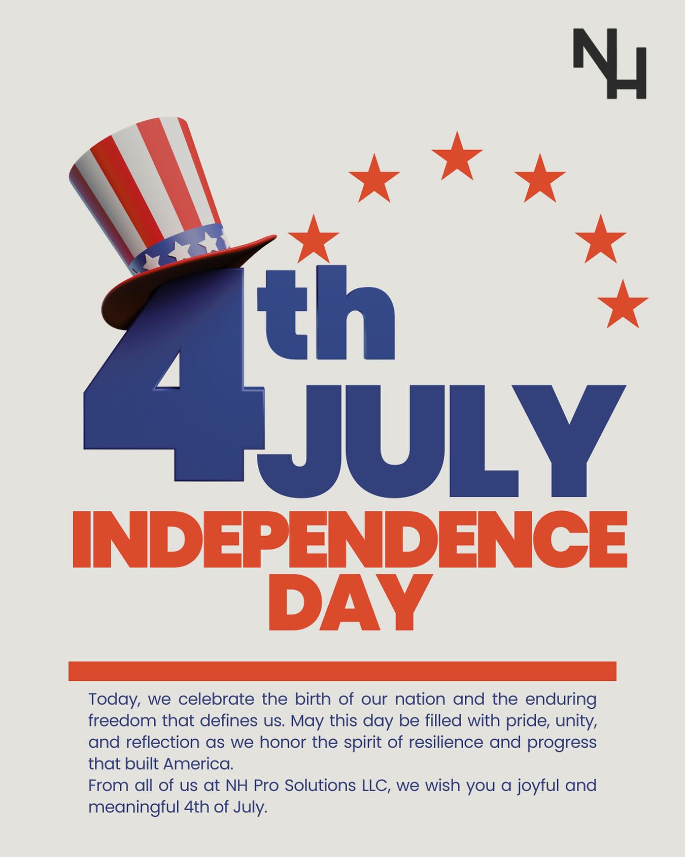 🇺🇸 Honoring Independence with Purpose
Today, we celebrate the strength, resilience, and freedom that define this great nation. At NH Pro Solutions LLC, we’re proud to support the industries that keep America moving—onshore, offshore, and beyond.
This 4th of July, we salute the hardworking professionals, innovators, and partners who help build a stronger future every day.
Let’s continue working together to shape progress with integrity, excellence, and commitment.
Happy Independence Day from the NH Pro Solutions family.
💼⚙️🔧
#IndependenceDay #July4th #NHProSolutions #OilAndGas #AmericanIndustry #StrongerTogether #ProudToBuild