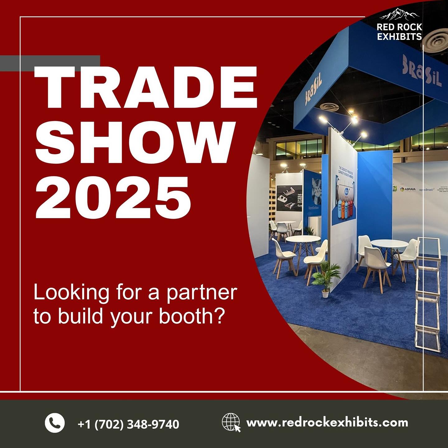 Looking for a partner to build your booth?
We design and build custom exhibition stands that turn heads and drive connections.
From concept to installation – we’ve got you covered.
📍 Las Vegas • Orlando • Across the US
Let’s bring your brand to life on the show floor
📩 DM us or contact us now:
📞 +1 (702) 348-9740
🌐 www.redrockexhibits.com
#TradeShow2025 #ExhibitionStandDesign #BoothBuilderUSA #TradeShowPartner #EventMarketing #LasVegasEvents #OrlandoExpo #RedRockExhibits