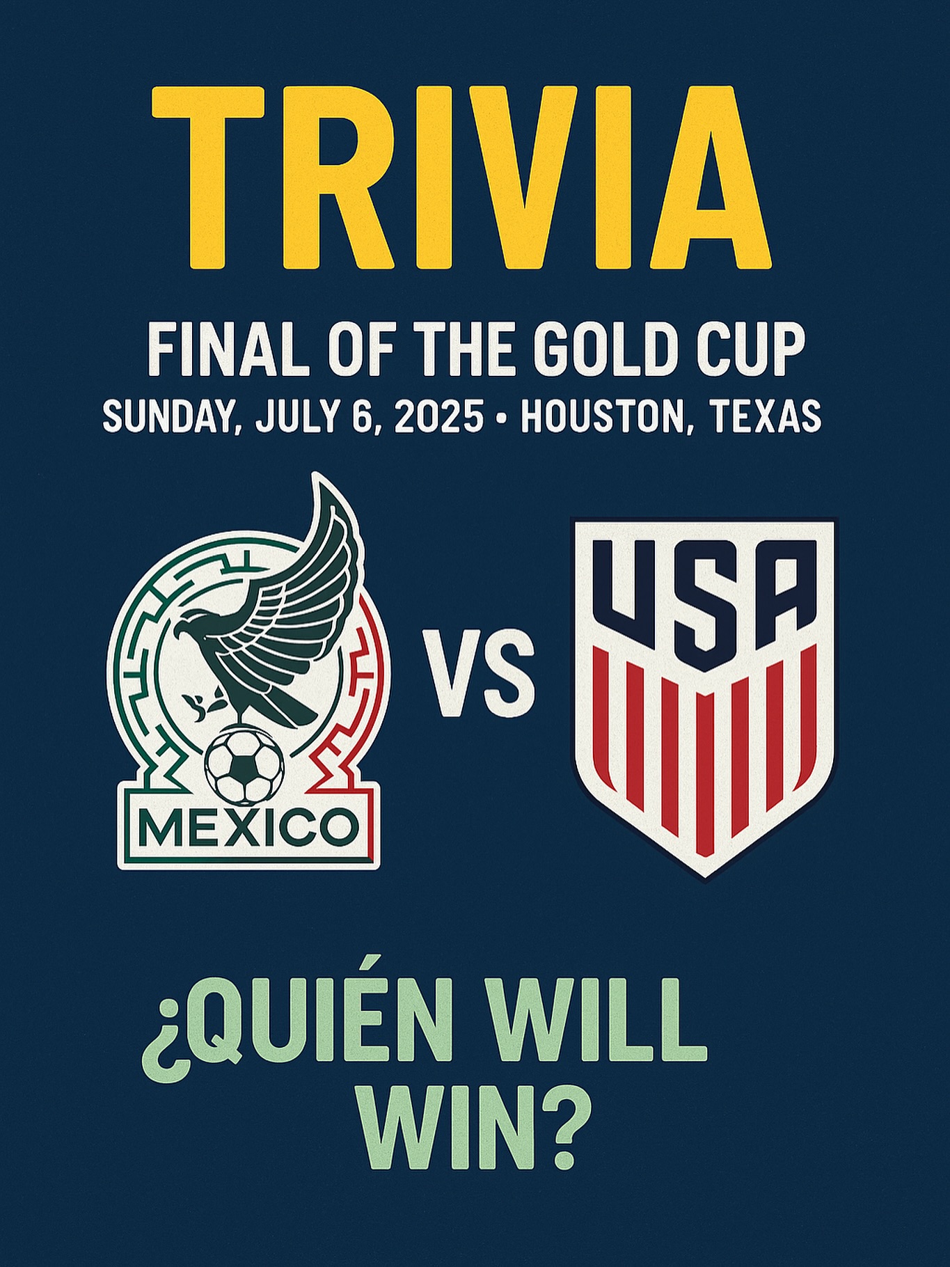 Campeón Time! 🏆
MEXICO 🇲🇽 o USA 🇺🇸 se lleva la Gold Cup 2025 en @nrgpark
Who’s your team? 🔥⚽ ¡Vamos con todo! Share to support your team!
#GoldCupFinal #FutbolFandom #CampeónVibes #miseleccionmx
#MEXvsUSA
