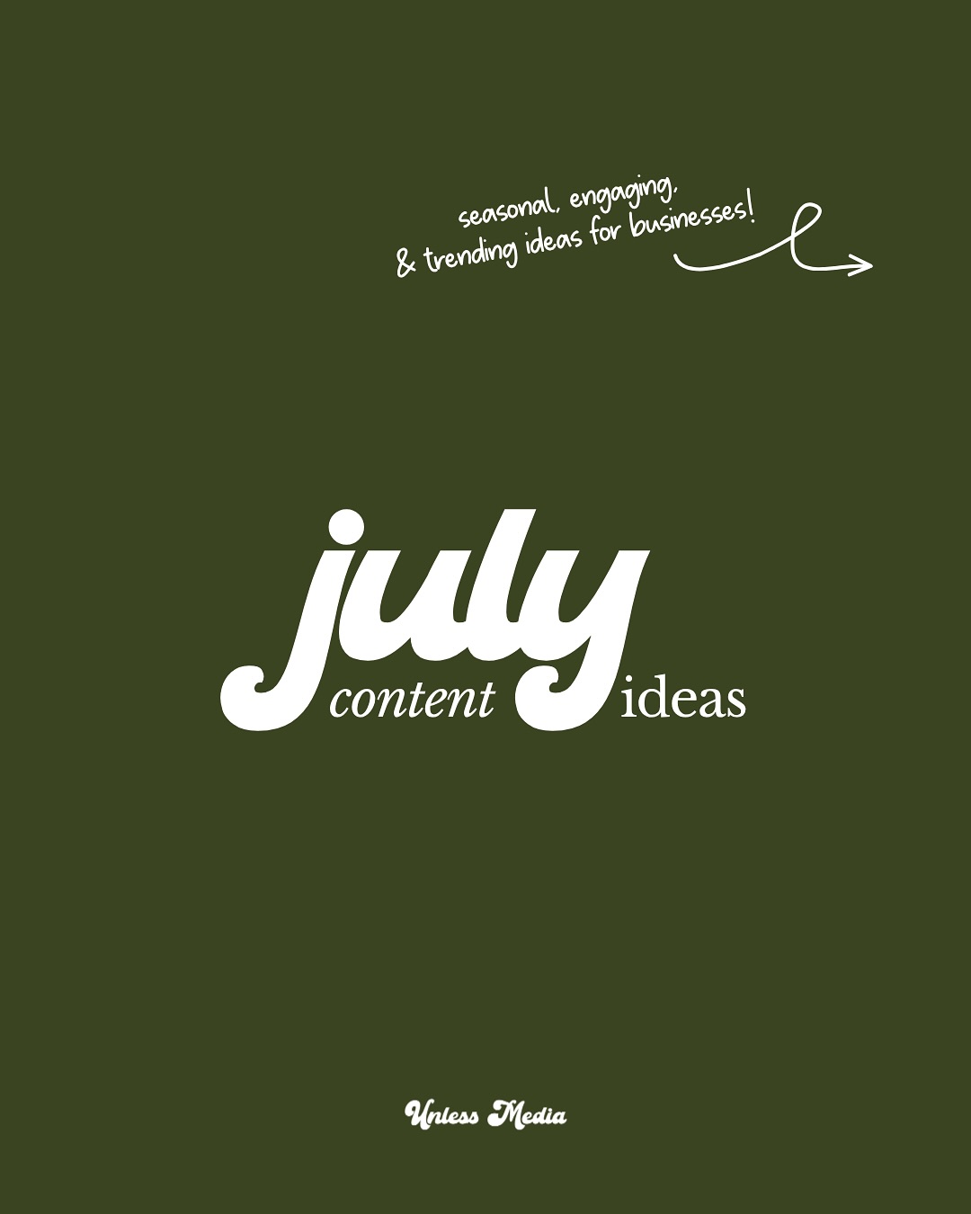 July content ideas!!! ☀️⛱️🌲😎
Swipe through to see summer, engaging, and trending content ideas to add to your content calendar this month!
We are taking on some new clients, so if you’re interested, send me a DM to learn more! 💌
#contentideas #contentplanner #contentmarketingtips #socialmediamanagement #socialmediastrategy #digitalmarketing #instagramcontent #marketingstrategy #creativeagency #marketingstudio #socialmediamanager