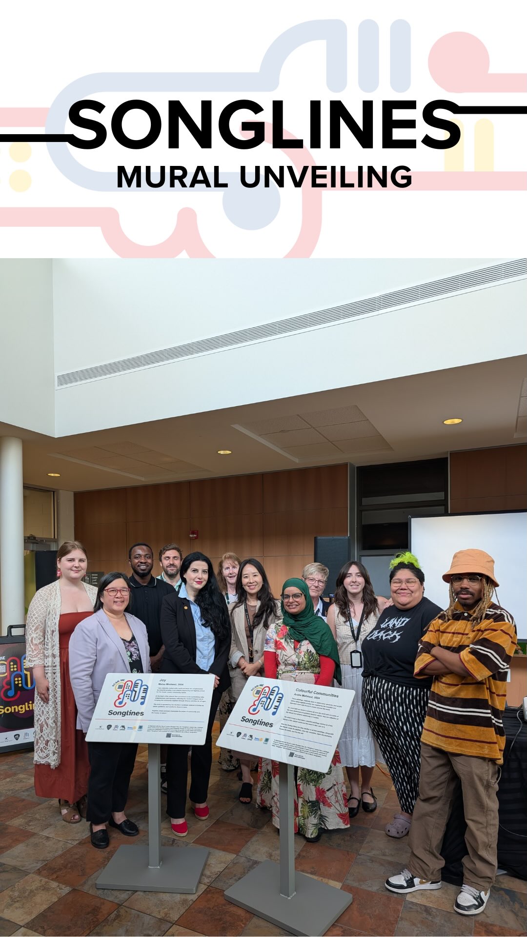 Last Thursday was an incredible coming together of community in celebration of two local artists for the Songlines Mural Unveiling at South London Community Centre. ♥️
This project in partnership with the @cityoflondonont, @ldnmusicoffice, and the @londonrotaryclub @rotaryclublondonsouth highlighted the talented artistry of Maisa Mreiwed @maisamreiwedofficial and Aruba Mahmud @art.by.aruba to the tune of DJ Deon Carter @_deonhoward spinning local artists’ tracks courtesy of the playlist through @ldnmusicoffice.
Thank you to everyone who came, celebrated, and showed their support! Don’t miss an opportunity to experience these works in person — Joy by Maisa Mreiwed at the South London Community Centre and Colourful Communities by Aruba Mahmud at the South London Community Pool.
Audio: “Black Walnut” by SHEBAD @shebadmusic
#UNESCO #CityOfMusic #TBT #LdnOnt #LdnArtsCouncil
@canadalifeco @ontarioartscouncil @cityoflondonont