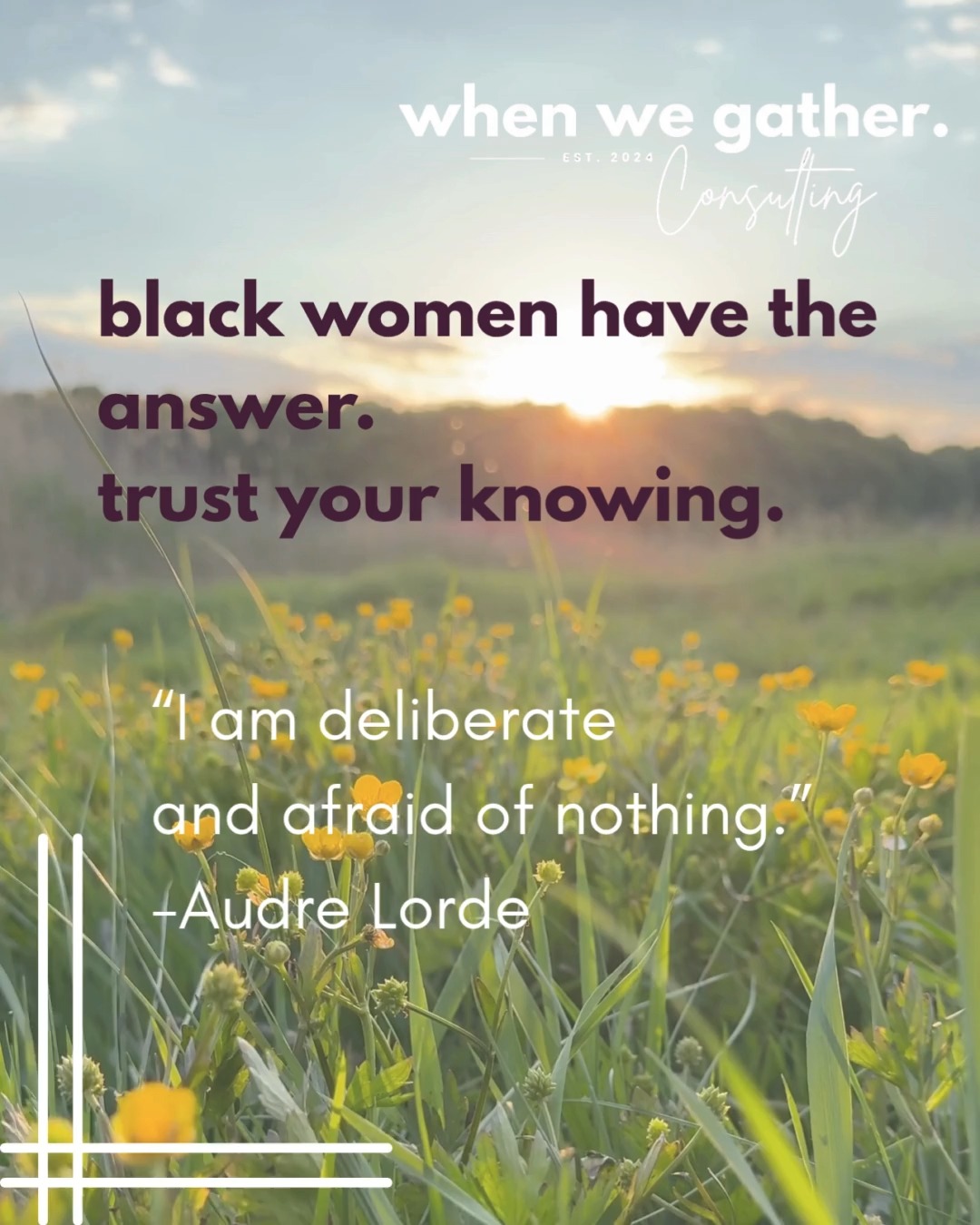 Black women already possess the wisdom they need. Self-determination is about reclaiming your right to define your path, your pace, and your purpose. You are whole & powerful.