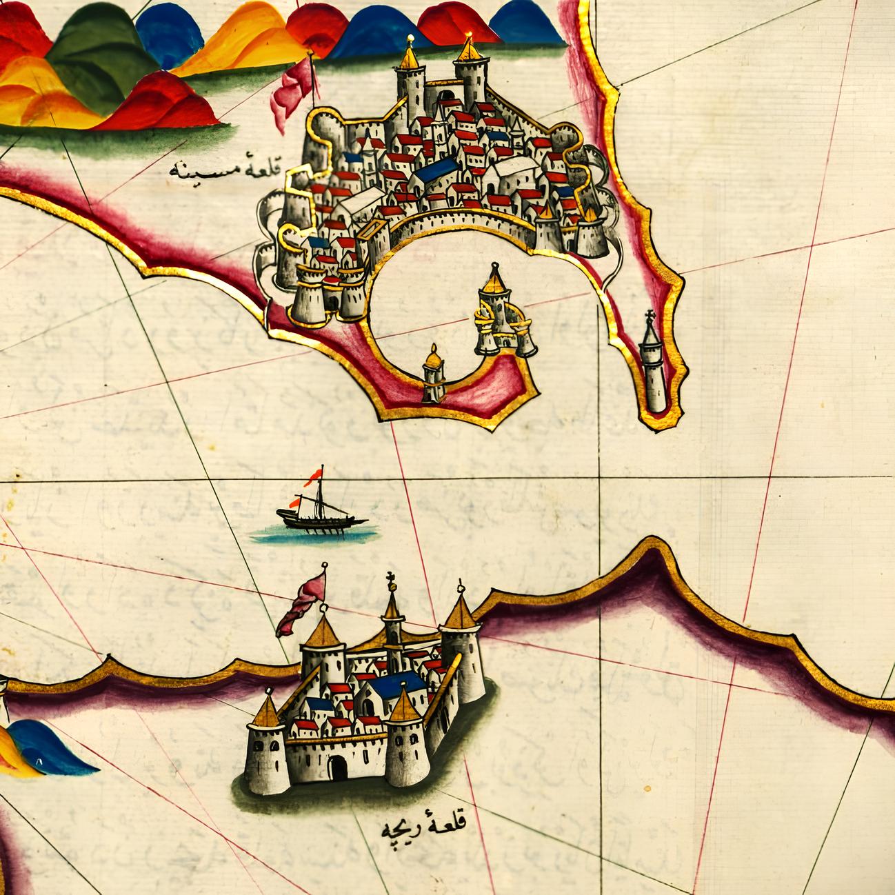 Detail from an Ottoman maritime atlas inspired by the work of Piri Reis, showing the Strait of Messina.
East of the walled city of Messina lies Capo Peloro, the northeastern tip of Sicily, drawn as a slender tongue of land extending into the sea with a single tower-like structure marking its end.
An ancient gateway between two seas.
🗺️ Manuscript W.658.213B – Walters Art Museum
Public domain – via Wikimedia Commons
.
.
.
📸 @VisitCapoPeloro | Edited visual – exclusive use. Ask before sharing.
.
.
.
#CapoPeloro #VisitCapoPeloro #Messina #VisitMessina #StrettodiMessina #StraitofMessina #Sicily #AncientSicily #VisitSicily #PiriReis #Cartography #MediterraneanSea #HistoricalMaps