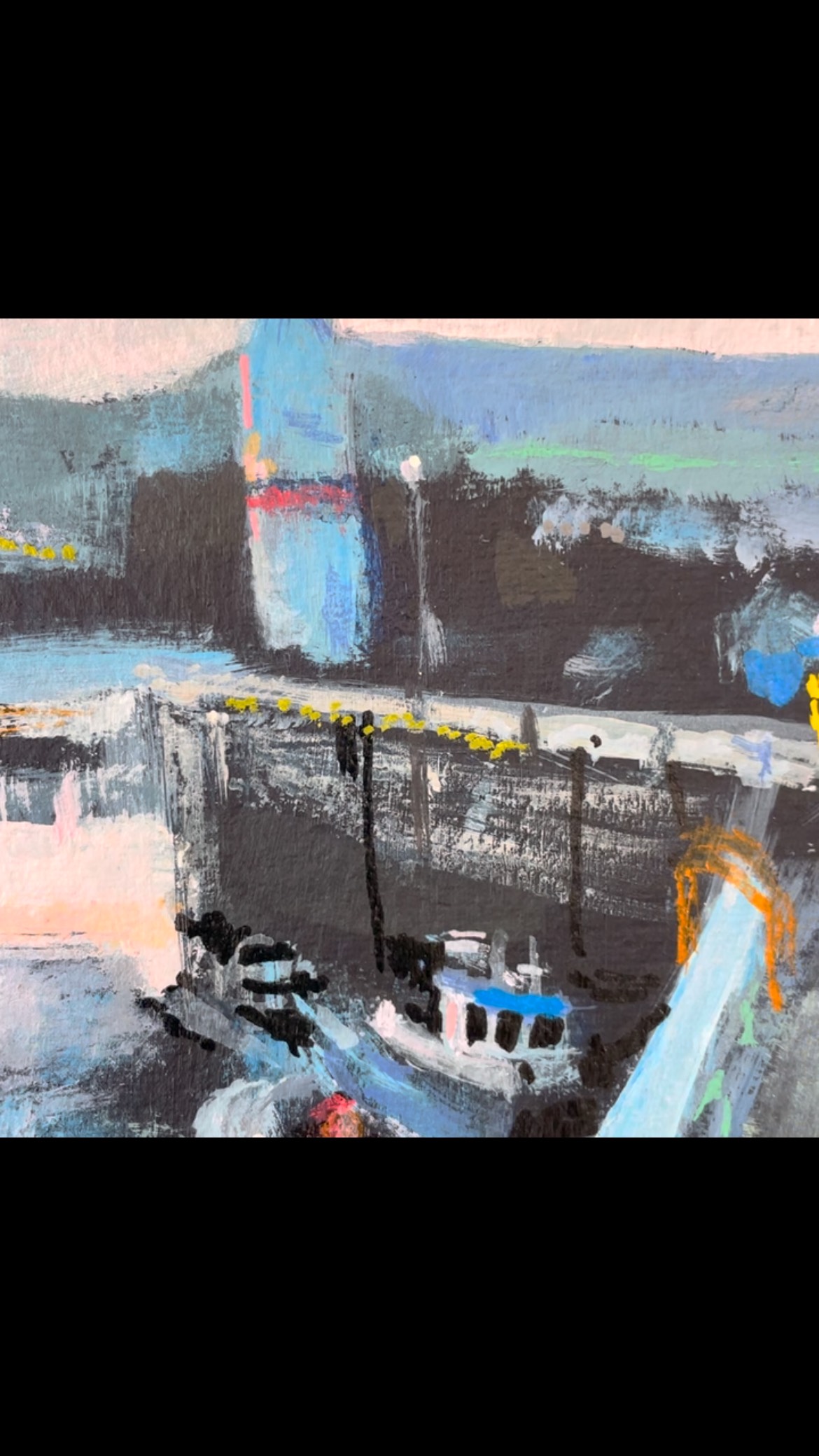 Completely transfixed by the light and colour in this view … another painting at dusk… I seem to have discovered a love for detail at the moment. Using the subtle colour and marks to take your eyes and imagination across the harbour and out to sea perhaps ..?
xxx
#portstmaryisleofman
#rosmansfieldart
#harbourview
#dusk
#duskatthewatersedge
#isleofmanpainting
#isleofmantourist
#artistofinstagram