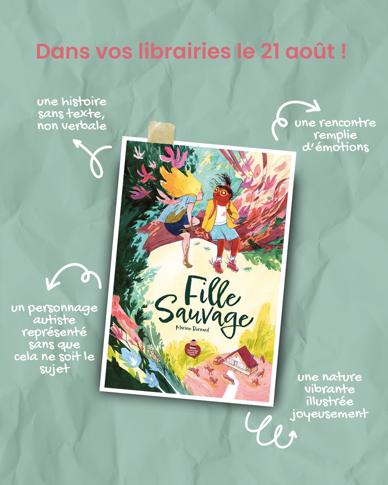 Notre prochaine sortie… 🌸🦋🌈🌲
« Fille sauvage » de @mbd_illu