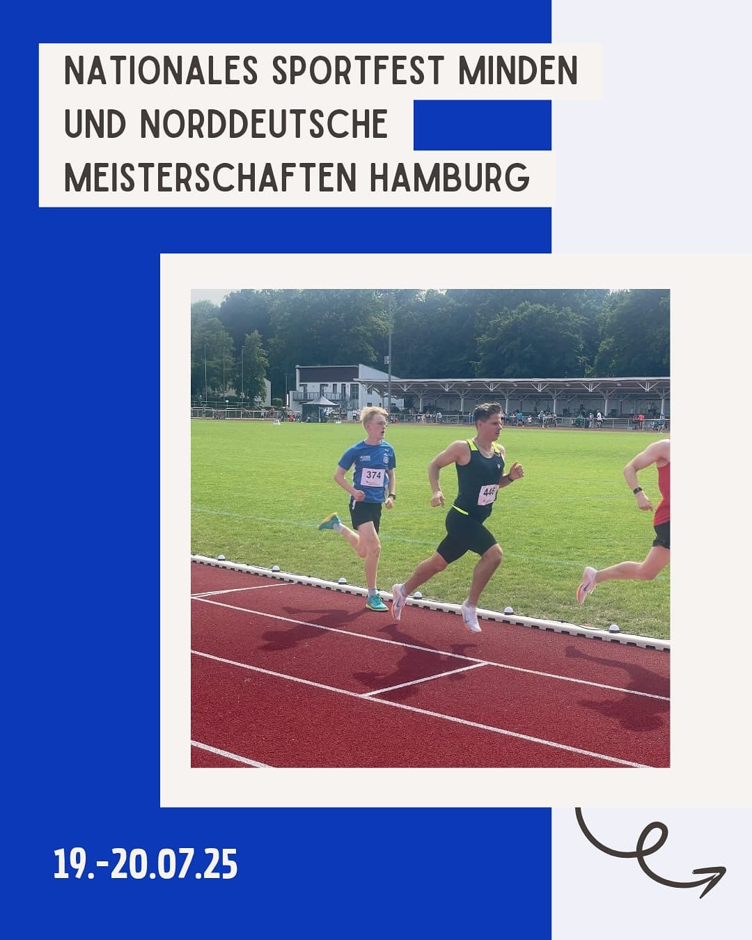In Minden und in Hamburg ging es am vergangenen Samstag für einige Athleten um gute Leistungen und schnelle Zeiten.
@nils_0105 ging über 100 und 200m in Minden an den Start. Mit soliden Zeiten konnte er zufrieden nach Hause fahren. Ein weiterer @otb_osnabrueck Athlet, Theo, startete am selbigen Ort über 800m. Nach einer (zu) schnellen ersten Runde, musste Theo etwas Tribut zollen. Mit 2:15min und schnellster U18-Athlet, konnte er sich aber trotzdem freuen.
Gut gemacht ihr beiden.
Bei den Norddeutschen Meisterschaften gingen @02tsp und @riekelembeck an den Start. Beide fingen mit 100m an. Hier standen am Ende zwei stabile Zeiten zu Buche. Tom hielt sich aber noch mit einer Topleistung zurück. Im Weitsprung verbesserte er seine bisherige PB auf 6,70m.
Herzlichen Glückwunsch dazu.
#norddeutsche #meisterschaft #hamburg #minden #weiterso #pb
@noz_de @sport_lich_unterwegs @otb_osnabrueck @stadtosnabrueck @stadtsportbund_osnabruck @activesportshoposnabrueck @katharina.poetter dabehrens @nlv_online @dlv_online @benmoellers @pumarunning