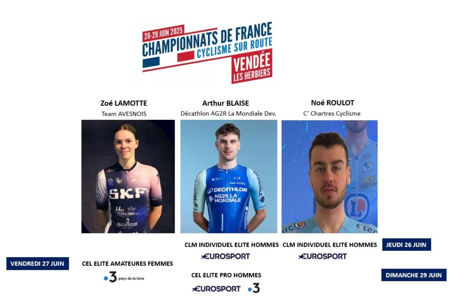 #madeinABC 🟦🟨🟥
Une grande fierté pour le club et leurs éducateurs de suivre Zoé, Arthur et Noé ce WE sur les différentes épreuves du Championnat de France aux Herbiers 💪.