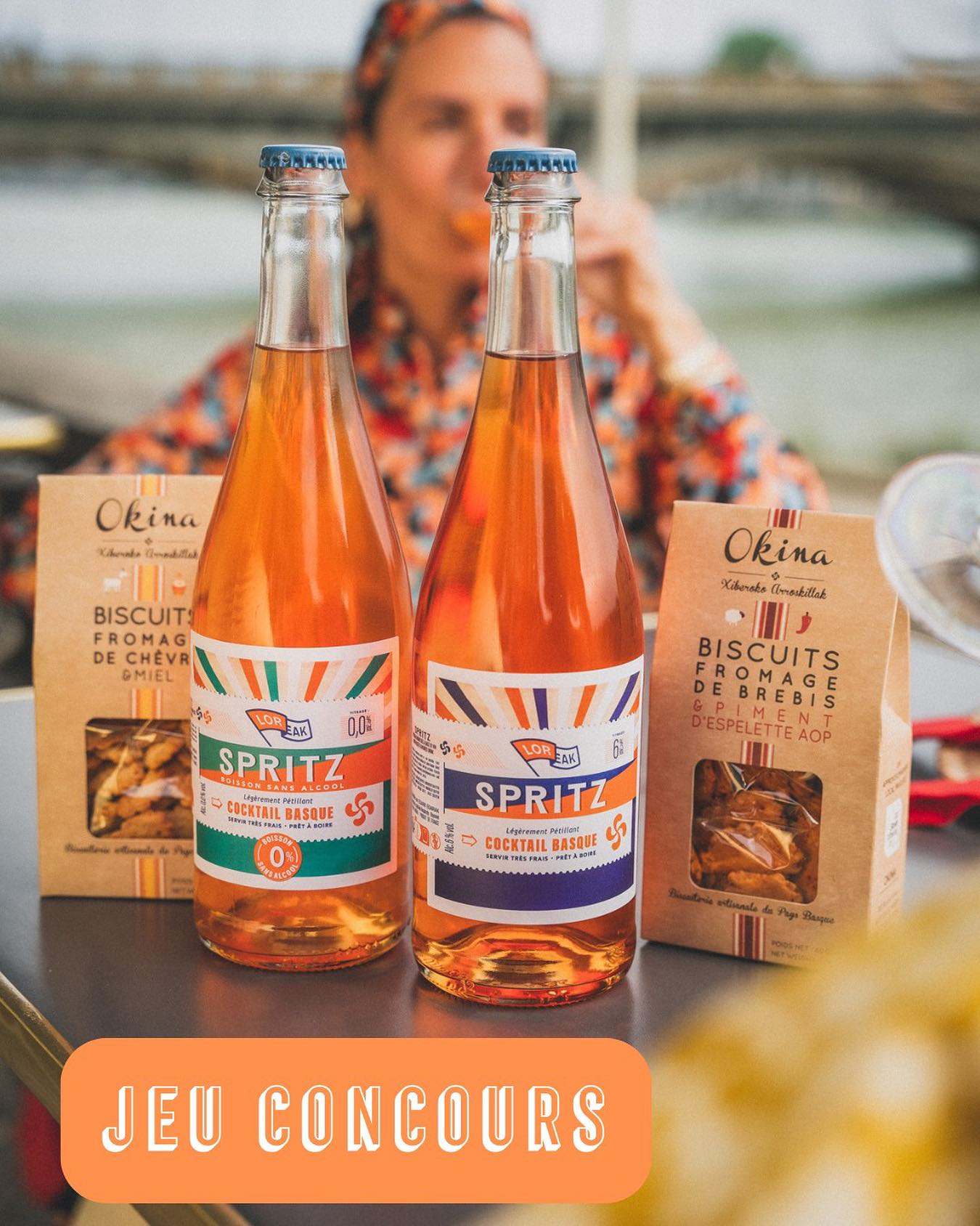 Gagnez un apéro basque !
Pour fêter l’été comme il se doit, on vous propose de remporter un coffret gourmand composé de :
🧡 6 bouteilles de Spritz Basque SANS ALCOOL
🧀 8 paquets de délicieux biscuits salés @biscuitsokina au fromage de brebis et piment d’Espelette, fromage de chèvre et miel.
📸 Et tout ça, dans une ambiance apéro comme sur la photo ! 😎
Tirage au sort le : 04 juillet - Colis à récupérer à Bayonne