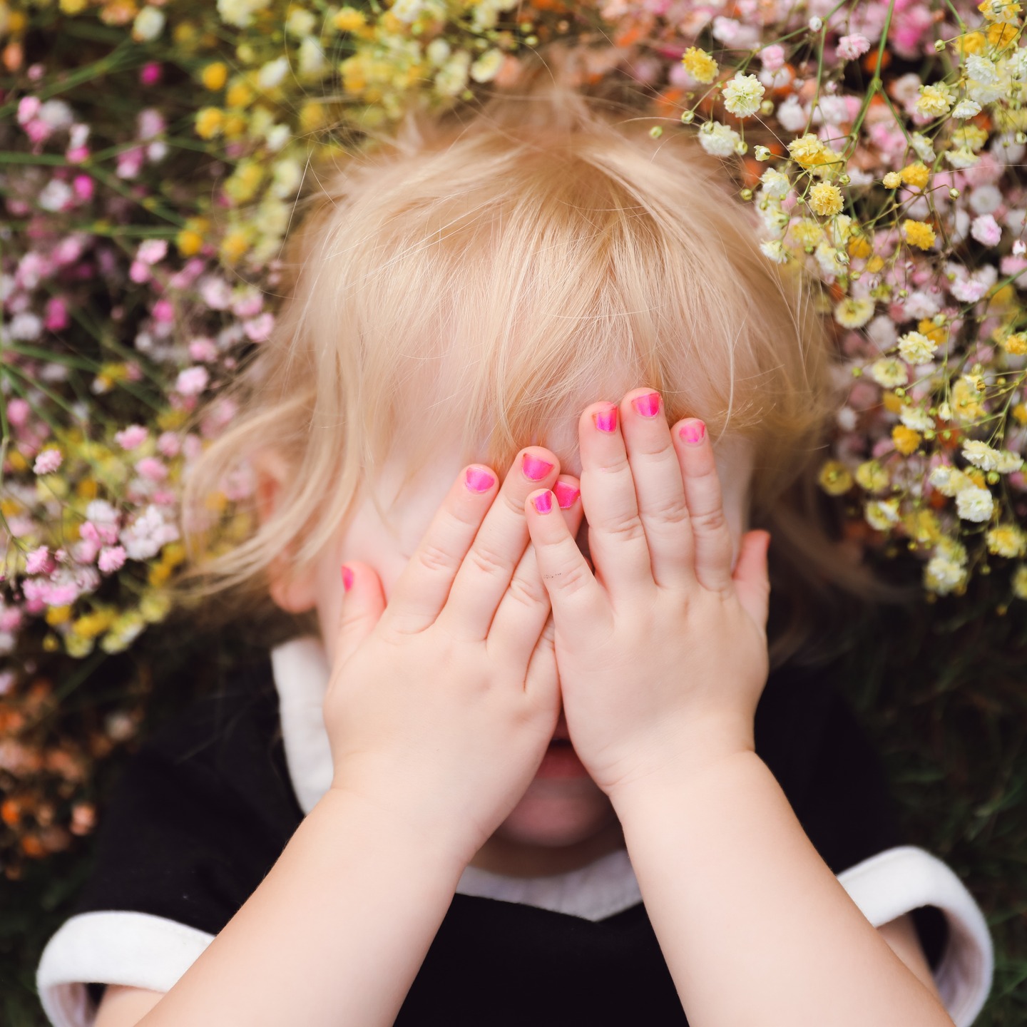 It's the tiny painted pink nails for me 💅