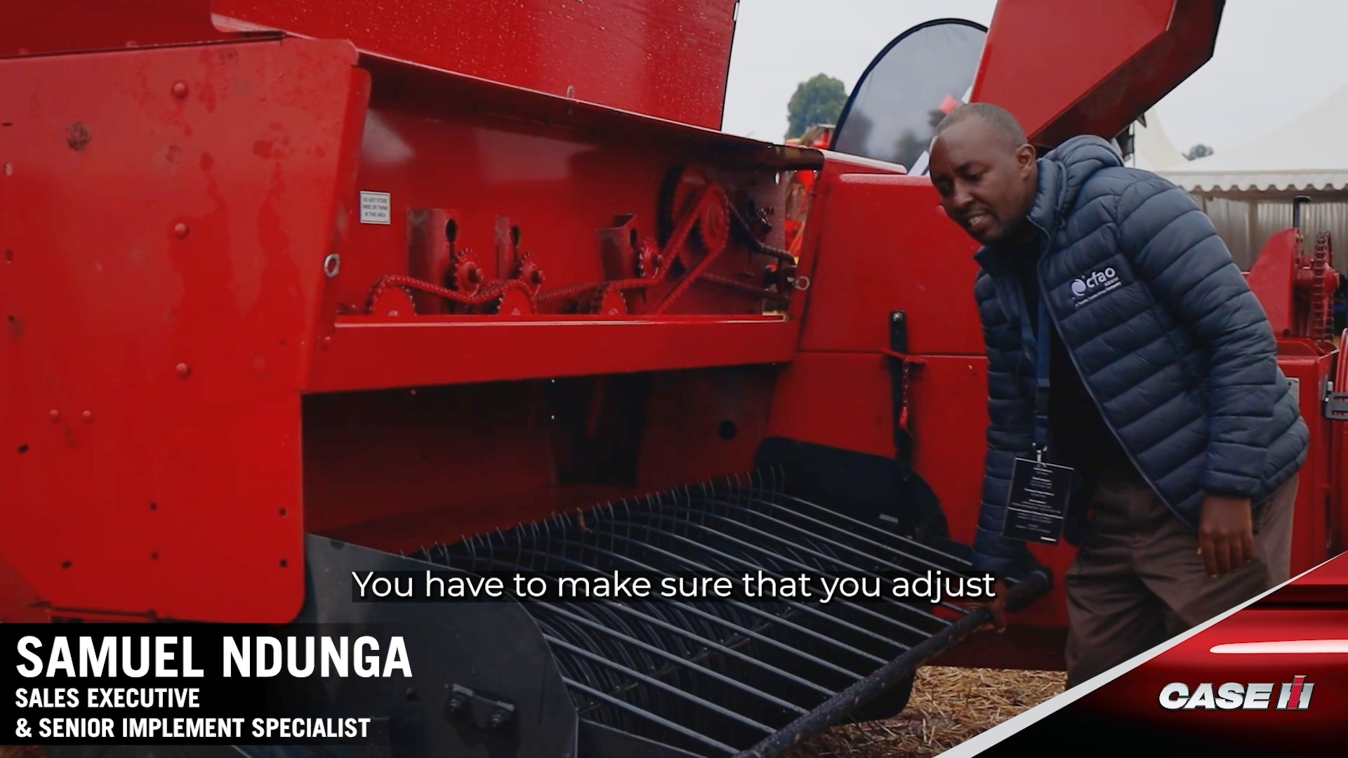 Take a closer look at the pick-up of the Small Square Baler. Samuel Ndunga, Sales Executive and Senior Implement Specialist at @CFAO, guides us through this walkaround.
Watch the complete video here: https://ow.ly/jl0G50VCqLh or explore more here for CaseiH products in Malawi: https://hejackson.com/index.php/case-ih-agriculture/