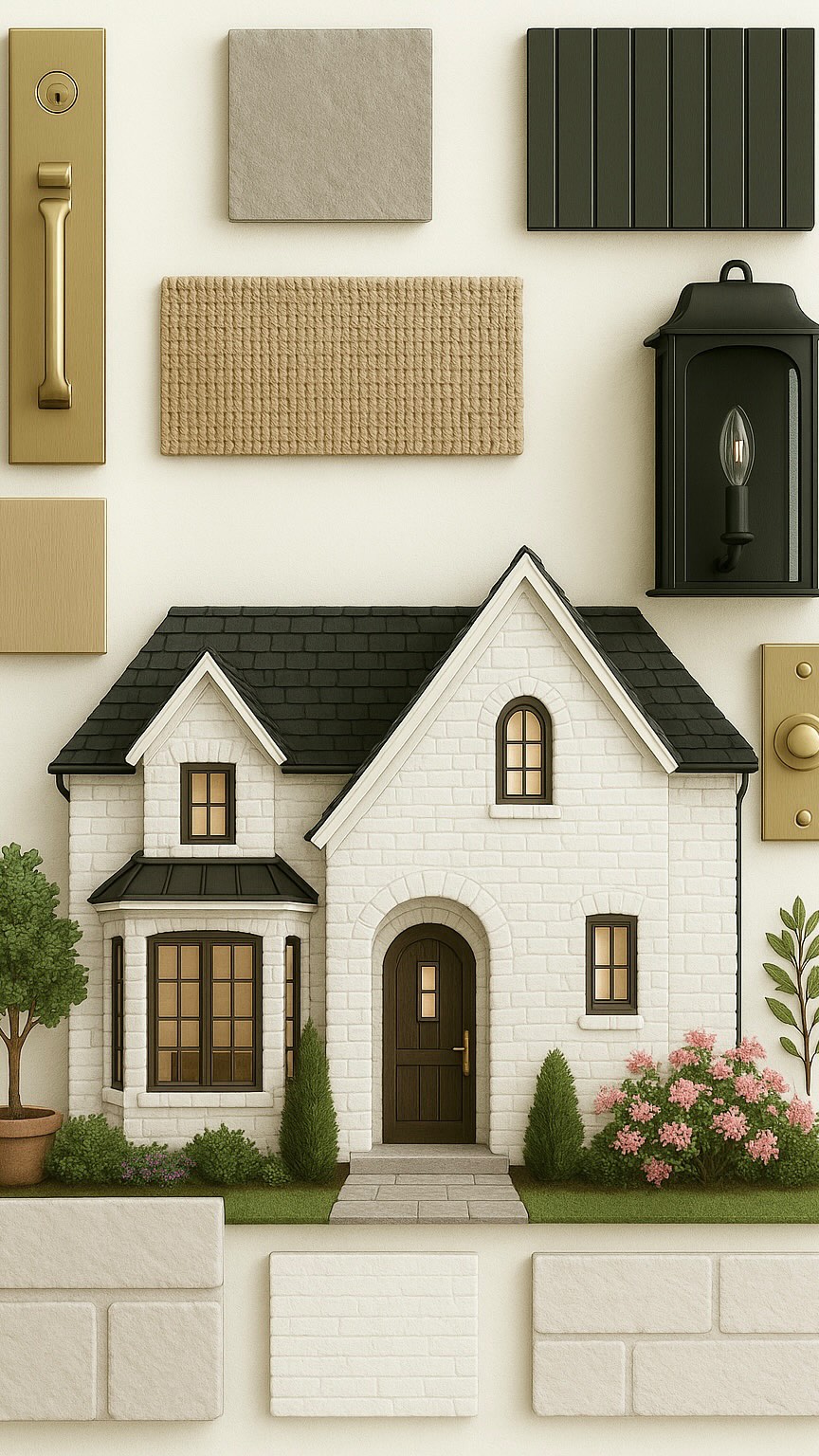 Every home has a story—this one just needed the right details to bring it to life.
We’re reimagining the exterior of an existing home, layering in finishes that feel timeless, tailored, and just a little bit storybook.
Think soft creamy brick, moody black accents, warm brass, and textures that make the whole house feel more grounded and intentional. Even the smallest detail—a classic brass push-button doorbell—adds to the charm and character we’re after.
This board is where it begins🏡
#ShoAndCo #ExteriorDesign #StorybookStyle #ClientProject #DesignJourney #CurbAppealGoals #NeutralExterior #ModernClassic #HomeRenovation #DetailsMatter