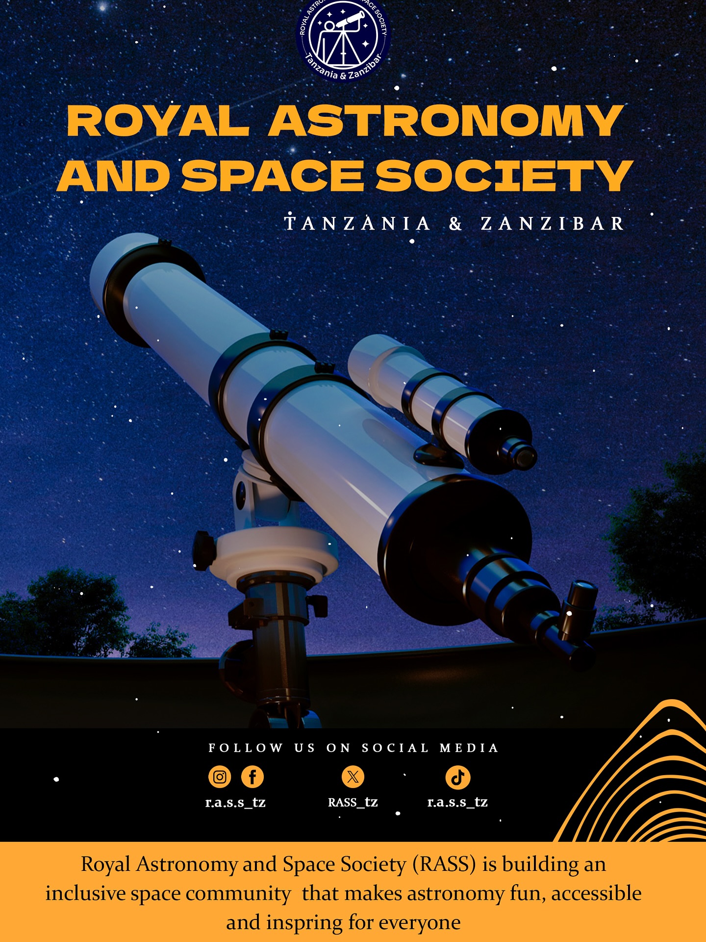 Bringing the universe closer to YOU.
🔭✨ Whether you’re curious, passionate, or just love the stars this is your space.
Let’s make astronomy fun, accessible, and inspiring for everyone.
🚀 Launching soon… stay tuned!
🇹🇿🏝️
#RASS #AstronomyTZ #ZanzibarToTheStars #SpaceCommunity #NewBeginnings #StarryDreams