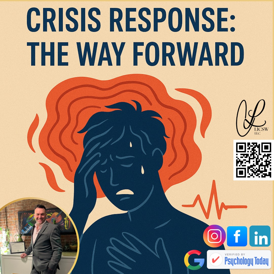 New Blog Post 👇 Link In Bio
When we’re in the grip of a crisis response (what many call a panic attack) our system goes into full alert. Heart racing. Breathing shallow. Skin tingling or sweating. Thoughts flying. Judgments stacking. It can feel like the world is closing in, or that we’re about to lose control entirely. But beneath all of this is a simple truth: We are reacting to a perceived threat.
And here's the twist: most of the time, there isn't actually a threat. At least not the kind that justifies a full-body alarm. The brain, shaped by past experiences, stress, or fear, misinterprets signals and flips the switch to “emergency.” This is the crisis response, and it’s incredibly human.
Link in Bio
Welcoming New Clients
#MentalHealth #SelfCare #PersonalGrowth #MentalWellness #Mindfulness #SelfLove #CrisisResponse #EmotionalHealth #MassachusettsMentalHealth #OldMentalMuscle #NewMentalMuscle #SelfImprovement #PanicAttack #PositiveVibes #MentalStrength #SelfAwareness #WellBeing #PresentSelf #FutureSelfWillThankPresentSelf #Anxiety #Health #HealthyCommunication #ChrisLauzonLICSW #TherapyBoston #LICSW #Therapist #Counseling #Clinician