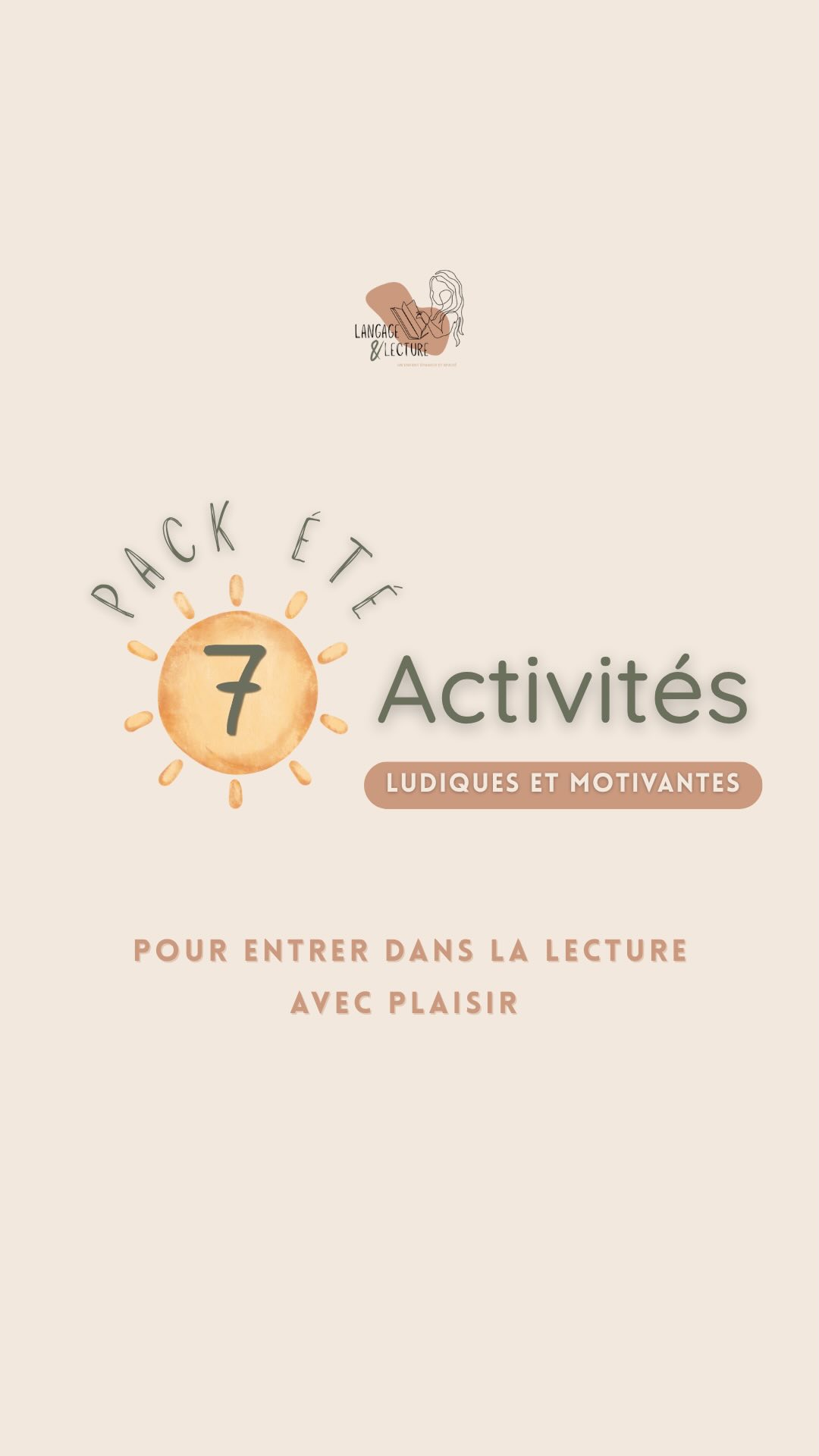 🌞✨ Le voilà… le pack d’activités spécial été pour entrer naturellement dans la lecture !
Un pack pensé avec le cœur, pour accompagner ton enfant dans ses premiers pas vers la lecture… en douceur, en jouant, en manipulant, et surtout, sans pression.
✔️ 7 activités clés en main
✔️ Progressives, réfléchies, et construites pour que chaque étape soit une petite victoire vers le plaisir de lire
✔️ Des jeux, de la manipulation, de la découverte… pour apprendre sans même s’en rendre compte
🎯 L’objectif ? Que ton enfant prenne confiance, comprenne comment fonctionne la lecture, et y entre avec curiosité et envie.
✨ Et pour t’accompagner en tant que parent, je t’ai glissé des pistes de jeux et des petits conseils pour te guider et t’aider à profiter pleinement de ces moments partagés avec ton enfant.
📥 Le pack est prêt… Il t’attend pour vivre un été joyeux, ludique et plein de belles découvertes autour des mots !
Commente PACK ÉTÉ pour recevoir directement le lien vers la boutique ! Un bel été à vous! 😎
#LectureLudique #ApprendreÀLire #PlaisirDeLire #ActivitésEnfants #LectureNaturelle #PédagogiePositive #JeuEducatif #entreenaturelledanslalecture #sondeslettres #composerdesmots #liresespremiersmots #liresespremieresphrases #apprentissagedelalecture #enrichirsonlexique #seprepareraucp #lireaucp #activitésété