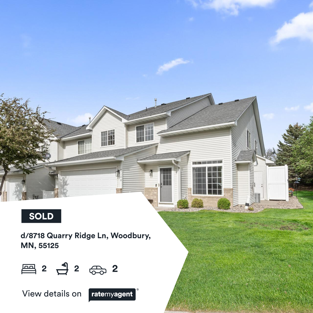 🛌 2 🛀 2 🚘 2
📍 d/8718 Quarry Ridge Ln, Woodbury, MN, 55125
My latest sale on RateMyAgent.
...
#ratemyagent #realestate