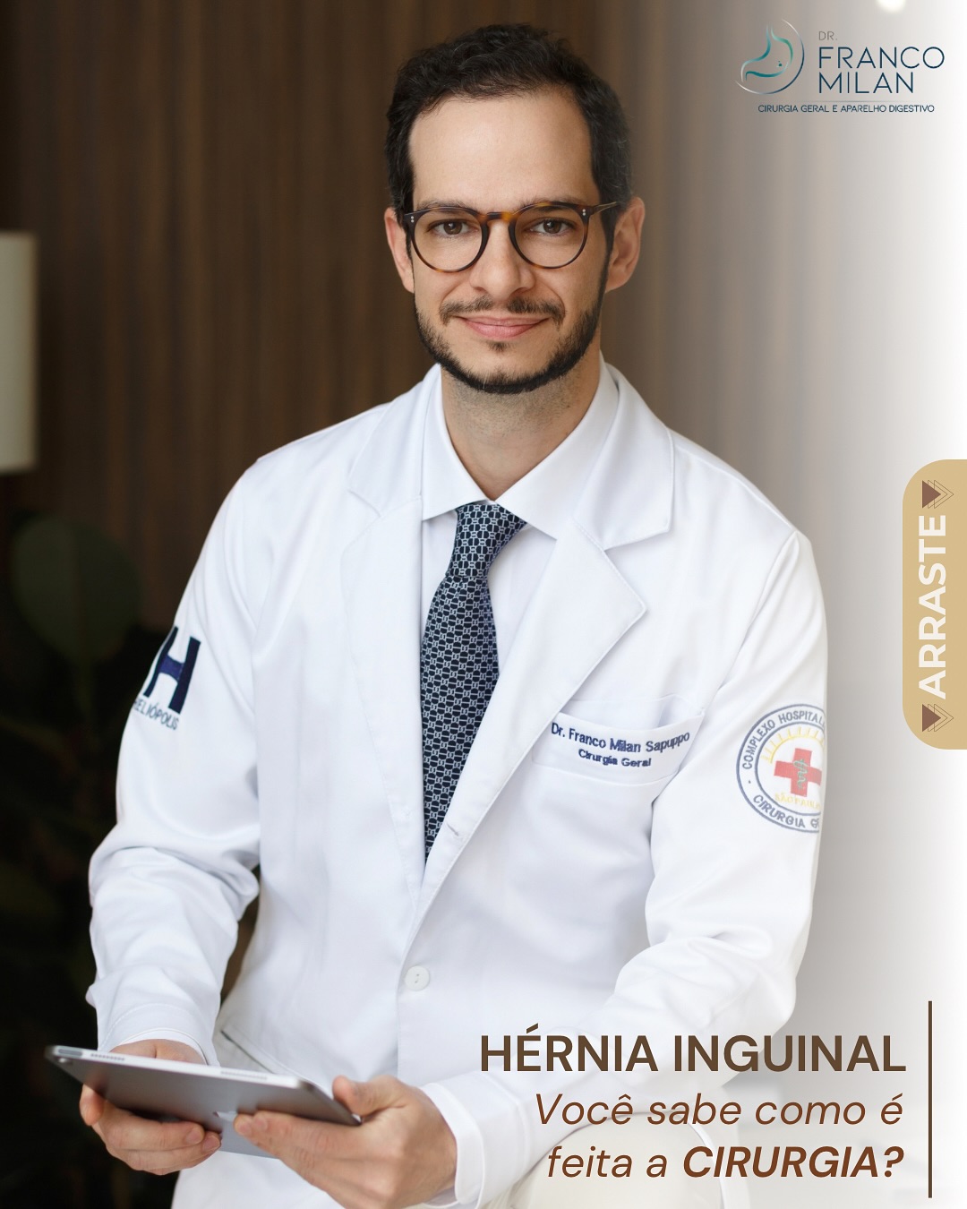 🔹 Como é feita a cirurgia de hérnia inguinal?
⠀
A cirurgia para correção da hérnia inguinal pode ser feita por via convencional (corte na região da hérnia) ou minimamente invasiva (por vídeo).
⠀
🎥 A videolaparoscopia tem trazido avanços importantes em comparação à cirurgia aberta tradicional:
✅ Menor dor no pós-operatório
✅ Recuperação mais rápida
✅ Menores incisões e melhor resultado estético
✅ Retorno precoce às atividades físicas e ao trabalho
✅ Menor risco de infecção
⠀
Cada caso é único e deve ser avaliado individualmente, mas a abordagem por vídeo é, cada vez mais, a escolha ideal para muitos pacientes.
⠀
💬 Ficou com dúvidas ou conhece alguém que precise passar por esse tipo de cirurgia? Envie esse post ou agende uma consulta.
⠀
#CirurgiaInguinal #HérniaInguinal #Videolaparoscopia #CirurgiaMinimamenteInvasiva #CirurgiãoGeral #CirurgiãoDoAparelhoDigestivo #Saúde #Medicina #CirurgiaPorVídeo #RecuperaçãoRápida #DrFrancoMilan