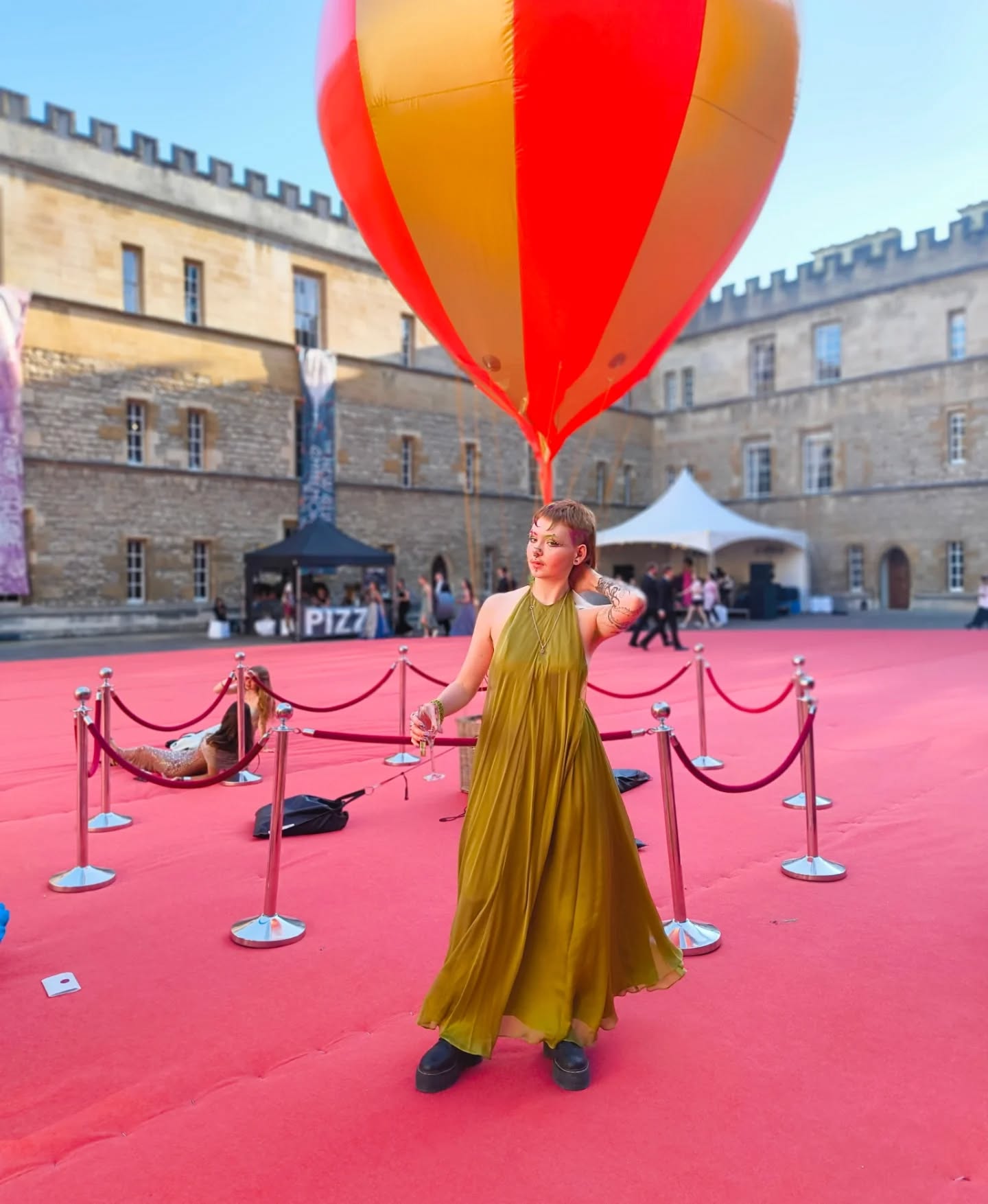 Out with bang 💥
bro didn't like snotty oysters 🦪
Image description : these images illustrate amber's night at the new college ball, they show off their gold green silky dress and dramatic makeup, standing infount of hot air balloon, happy pictures with friends, beautiful architecture and tables/ chairs with lots of lights and candles, the last slide shows them looking disgusted at an oyster.
#newcollegeoxford #oxford #oxforduni #ball #outfitinspo #makeup #makeupinspo #oysters #outfitinspiration #tattoo #alternative #summervibes🌞 #transrights #nonbinary #transmasc
